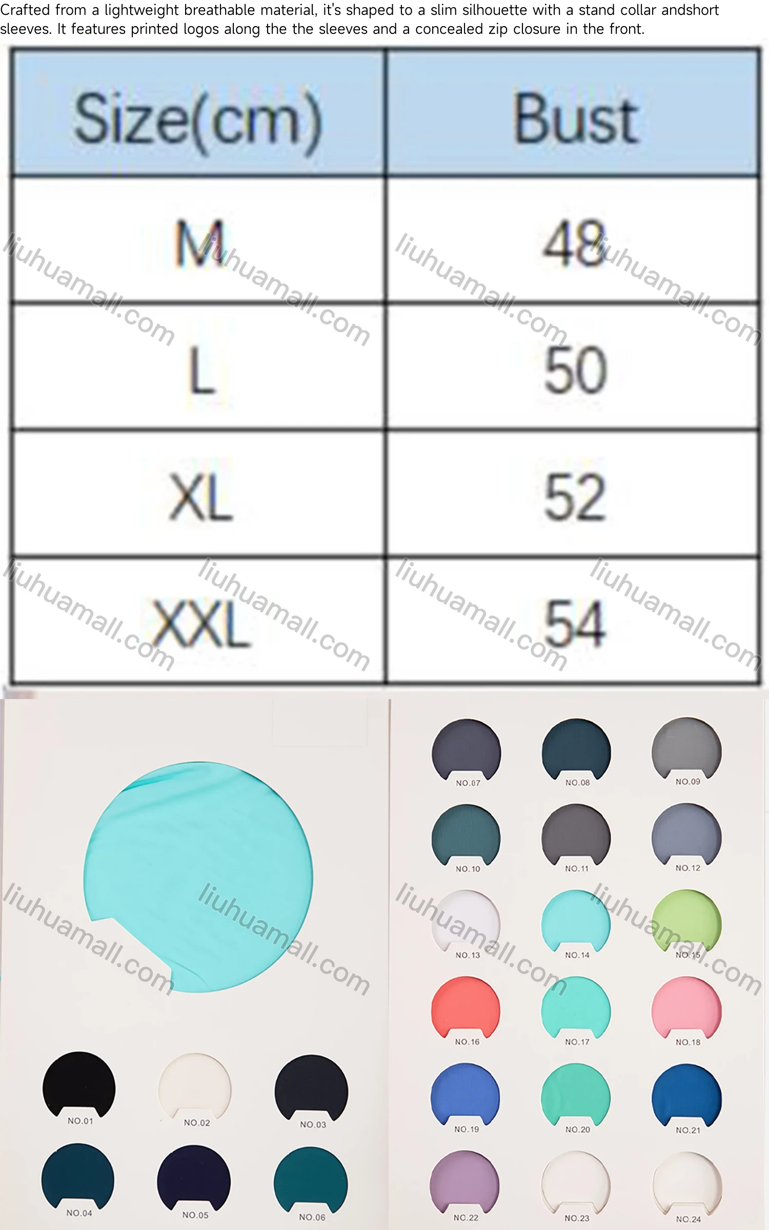 Wholesale Men's Sporty Plain Stand Collar Short Sleeve Zip Front Reflective Stripes Tee - Liuhuamall