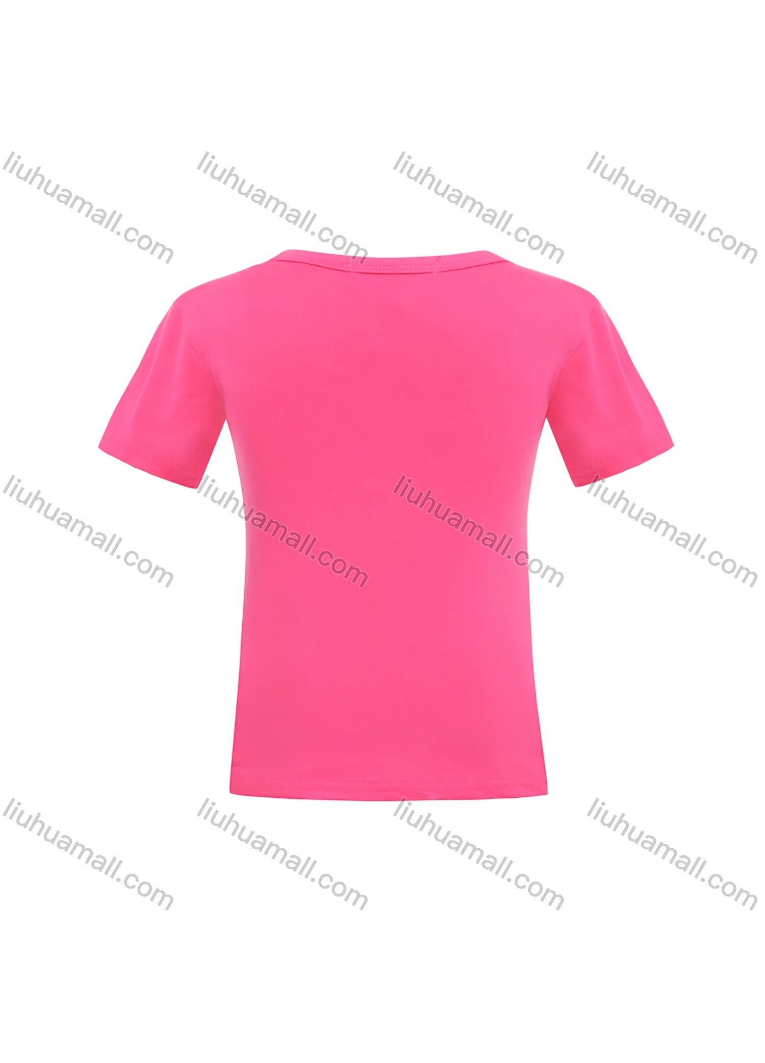 Wholesale Girls Casual Round Neck Sequins 3D Floral Applique Letter Print Short Sleeve Tee - Liuhuamall