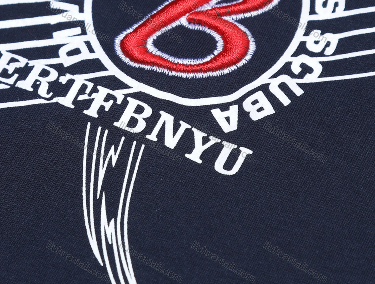 Wholesale Boy's Casual Number Print Quarter Zip Striped Short Sleeve Polo Shirt - Liuhuamall