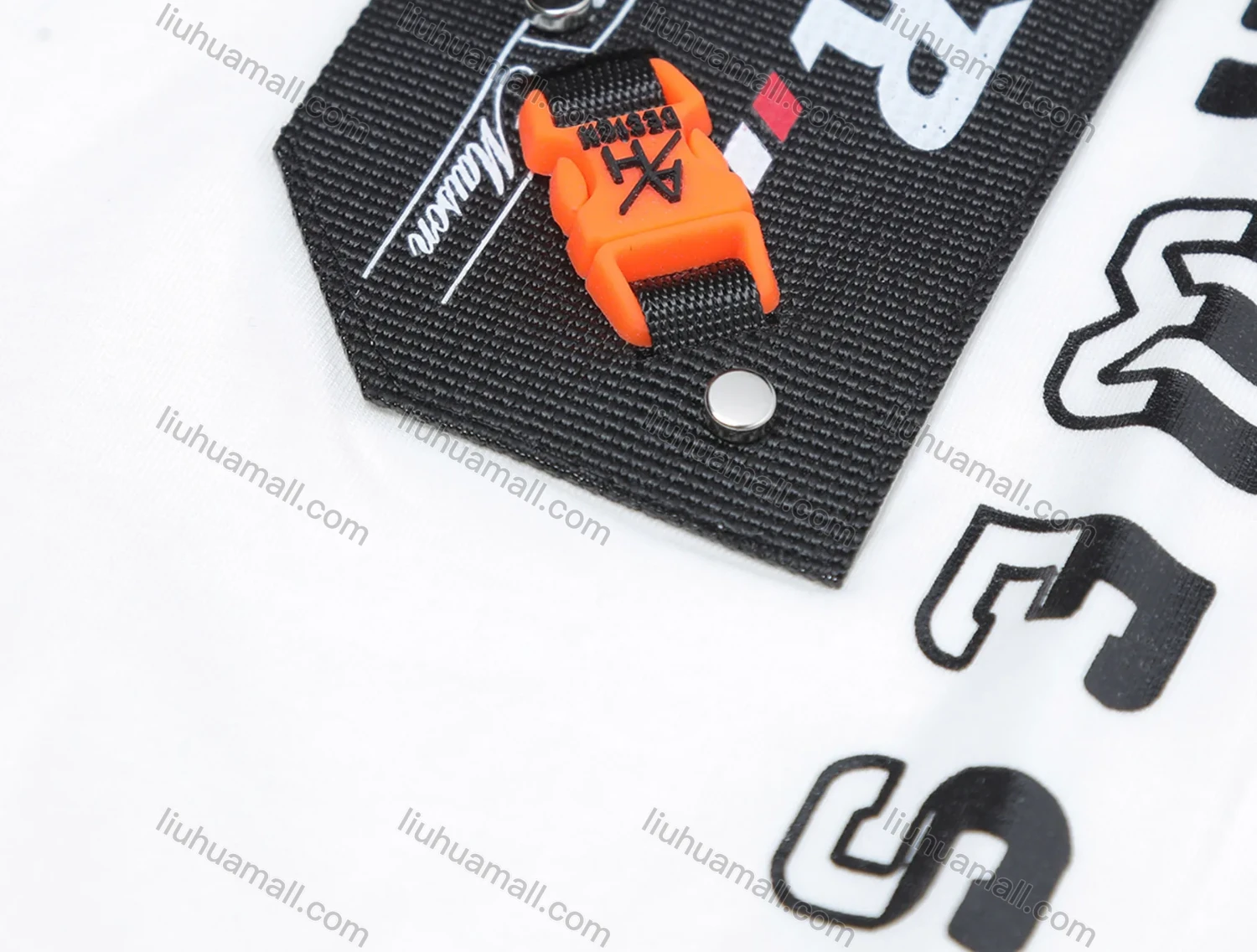 Wholesale Boy's Casual Letter Graphic Quarter Zip Adorn Buckle Short Sleeve Polo Shirt - Liuhuamall