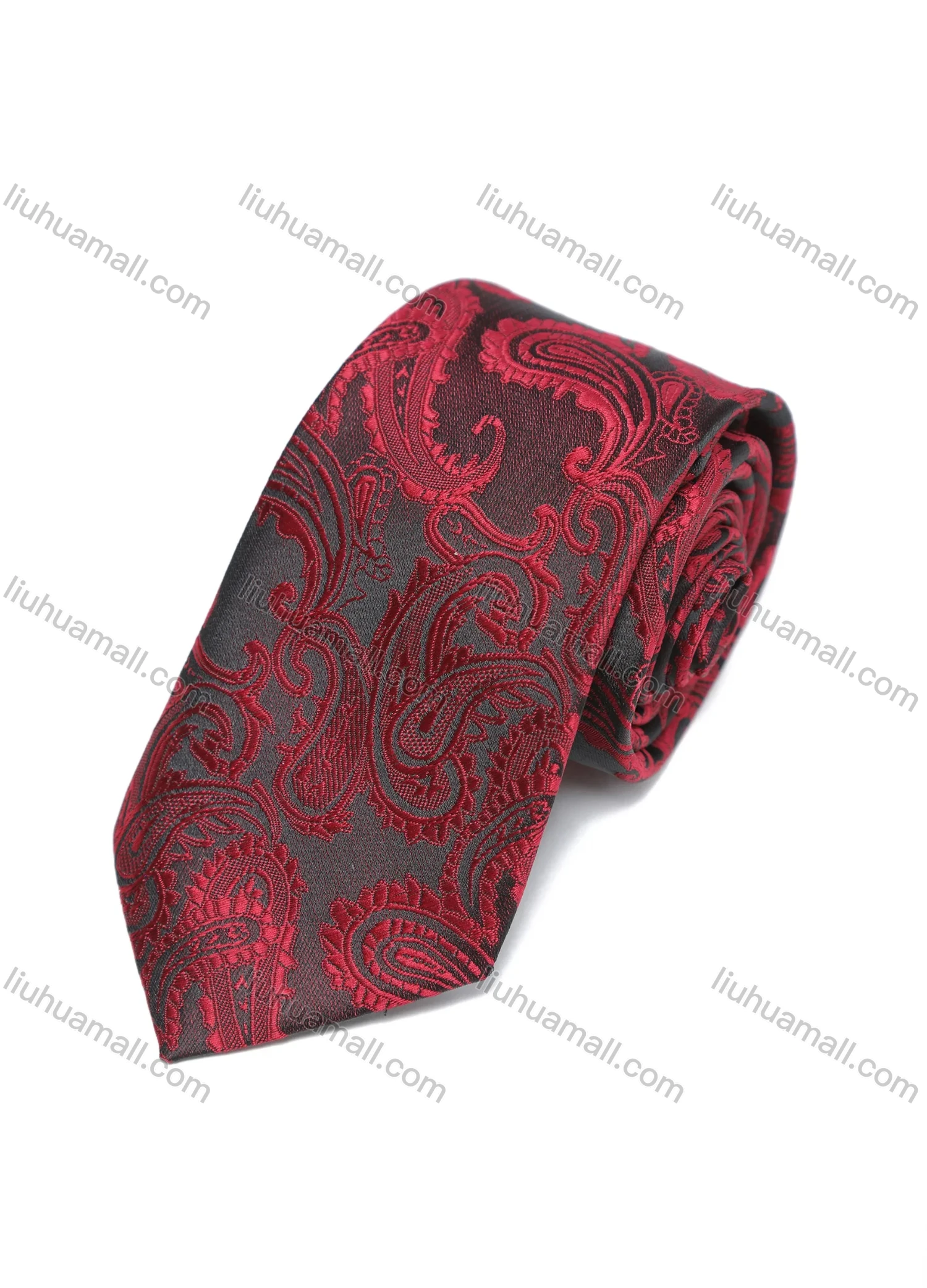 Wholesale Men's Business Paisley Embroidered Ties & Pocket Square & Cufflinks Sets - Liuhuamall