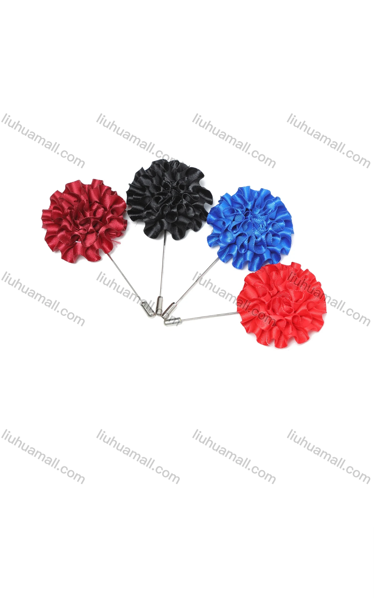 Wholesale Men's Fashion Plain Flower Boutonniere With Pin For Suit - Liuhuamall