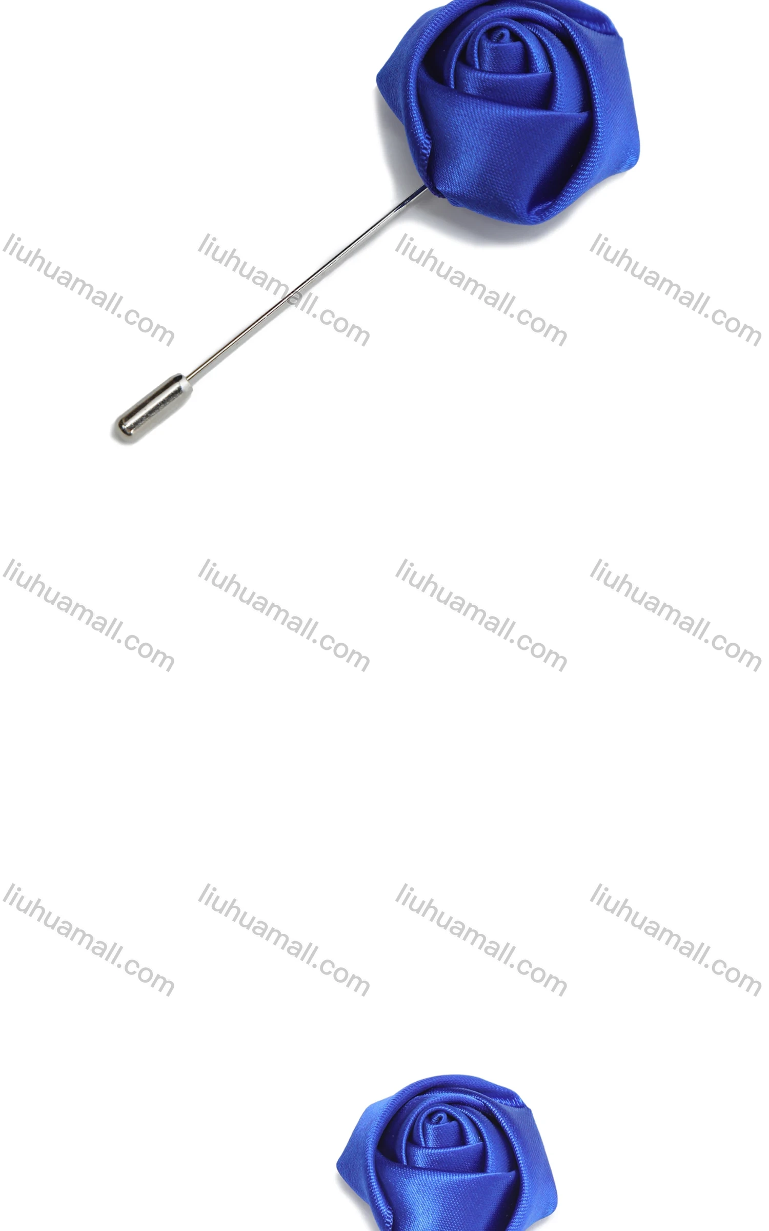 Wholesale Men's Fashion Plain Satin Flower Boutonniere With Pin For Suit - Liuhuamall