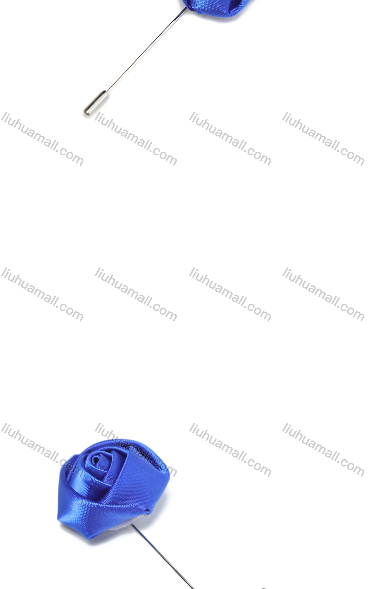 Wholesale Men's Fashion Plain Satin Flower Boutonniere With Pin For Suit - Liuhuamall