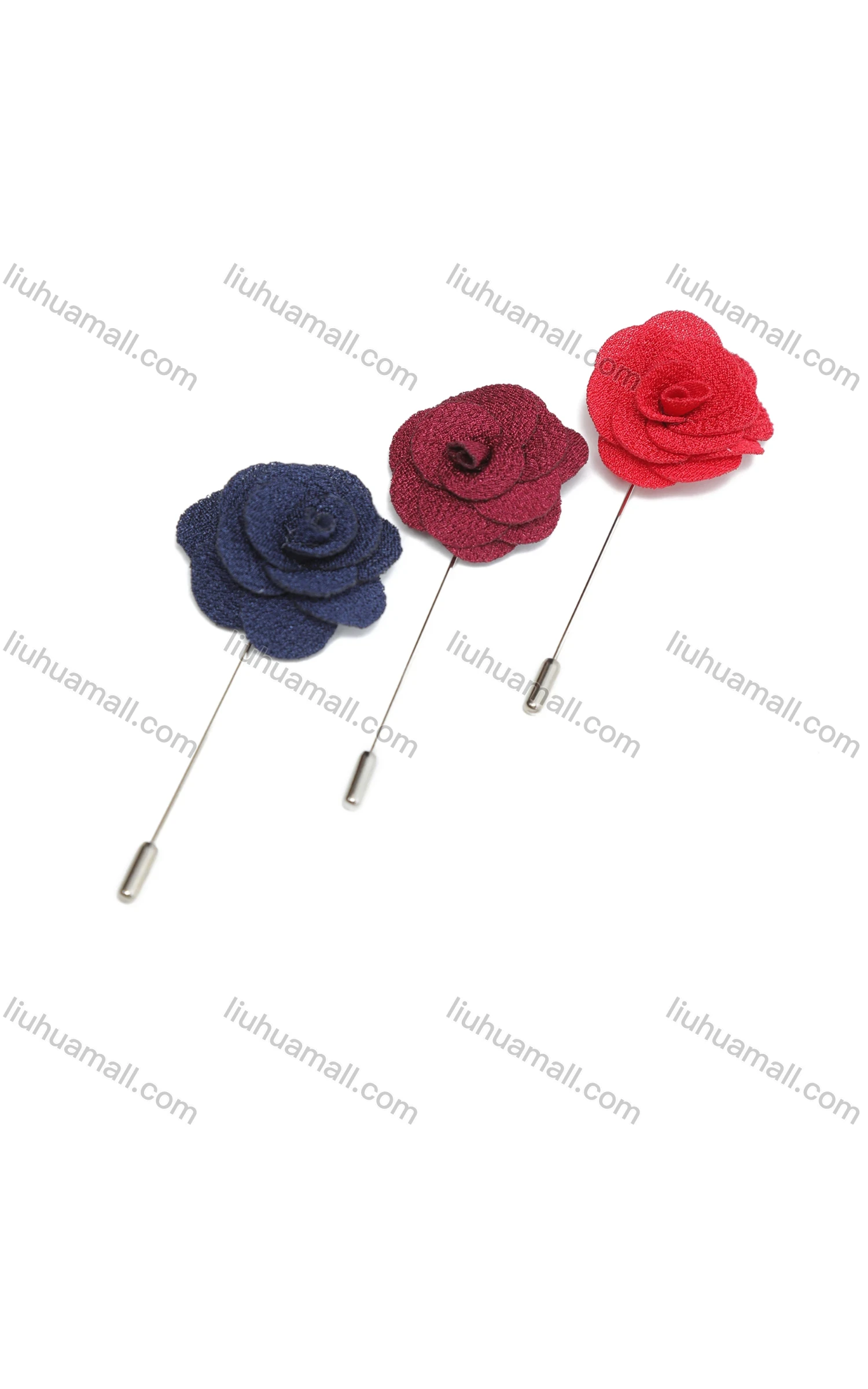 Wholesale Men's Fashion Plain Flower Boutonniere With Pin For Suit - Liuhuamall