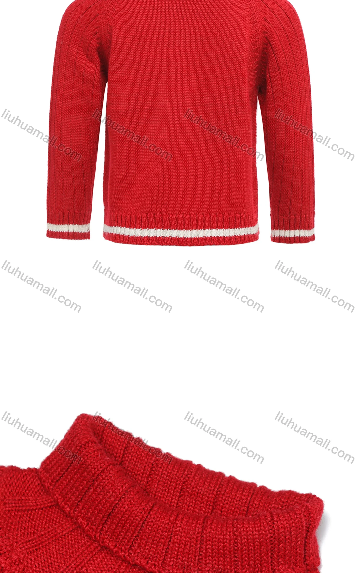 Wholesale Boys Wool Long Sleeve Turtleneck Plain Pullover Sweater - Liuhuamall