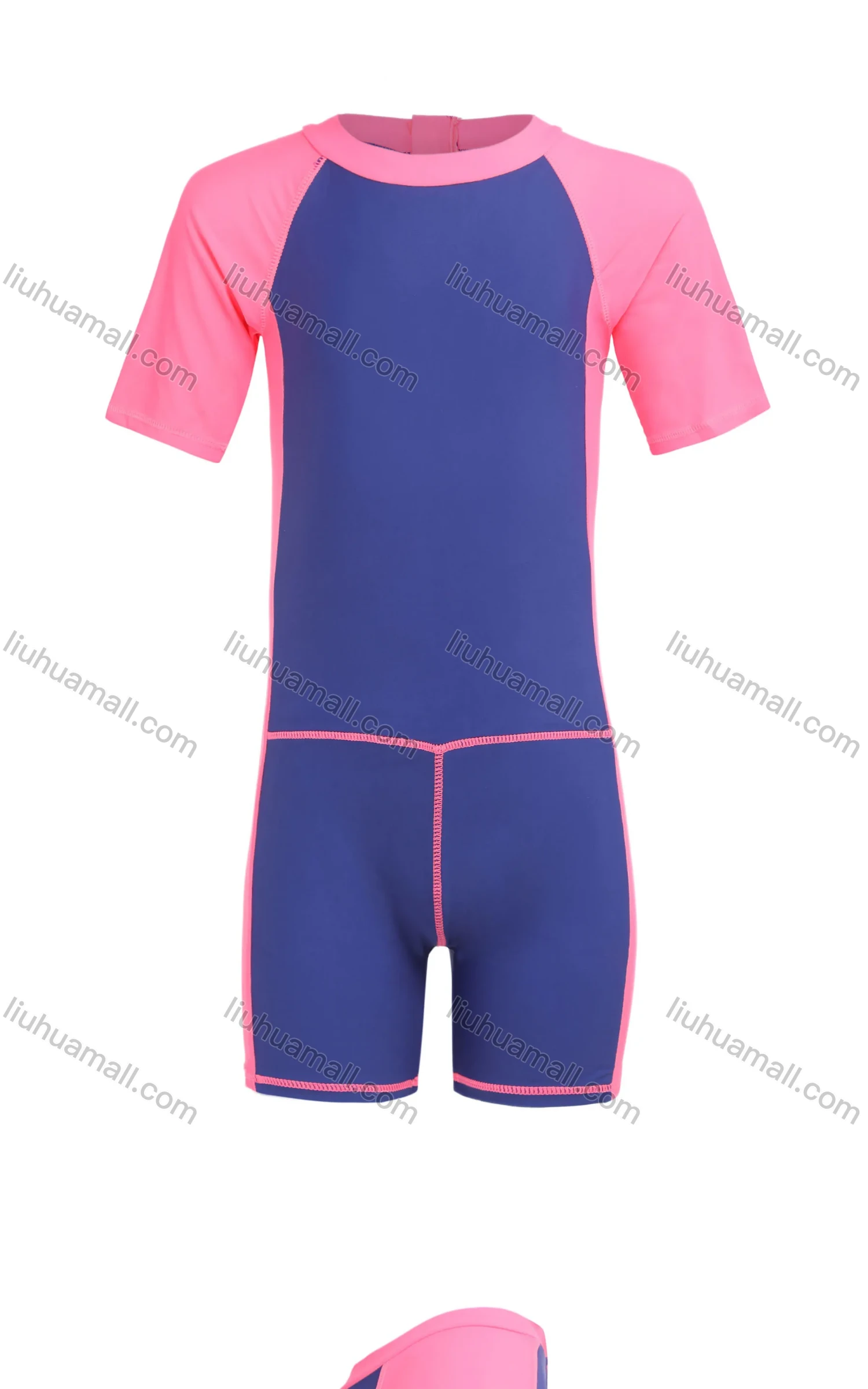 Wholesale Boys Colorblock One Piece Zip Back Swimsuit 734891# - Liuhuamall