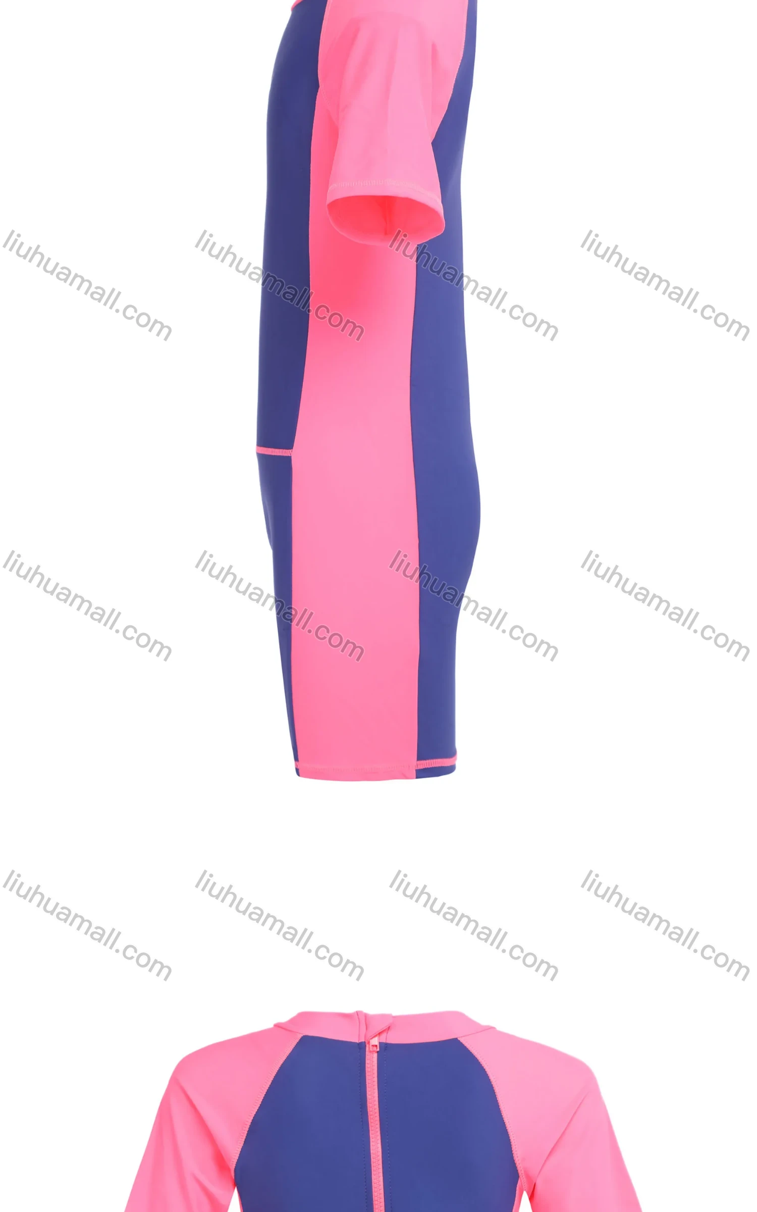 Wholesale Boys Colorblock One Piece Zip Back Swimsuit 734891# - Liuhuamall