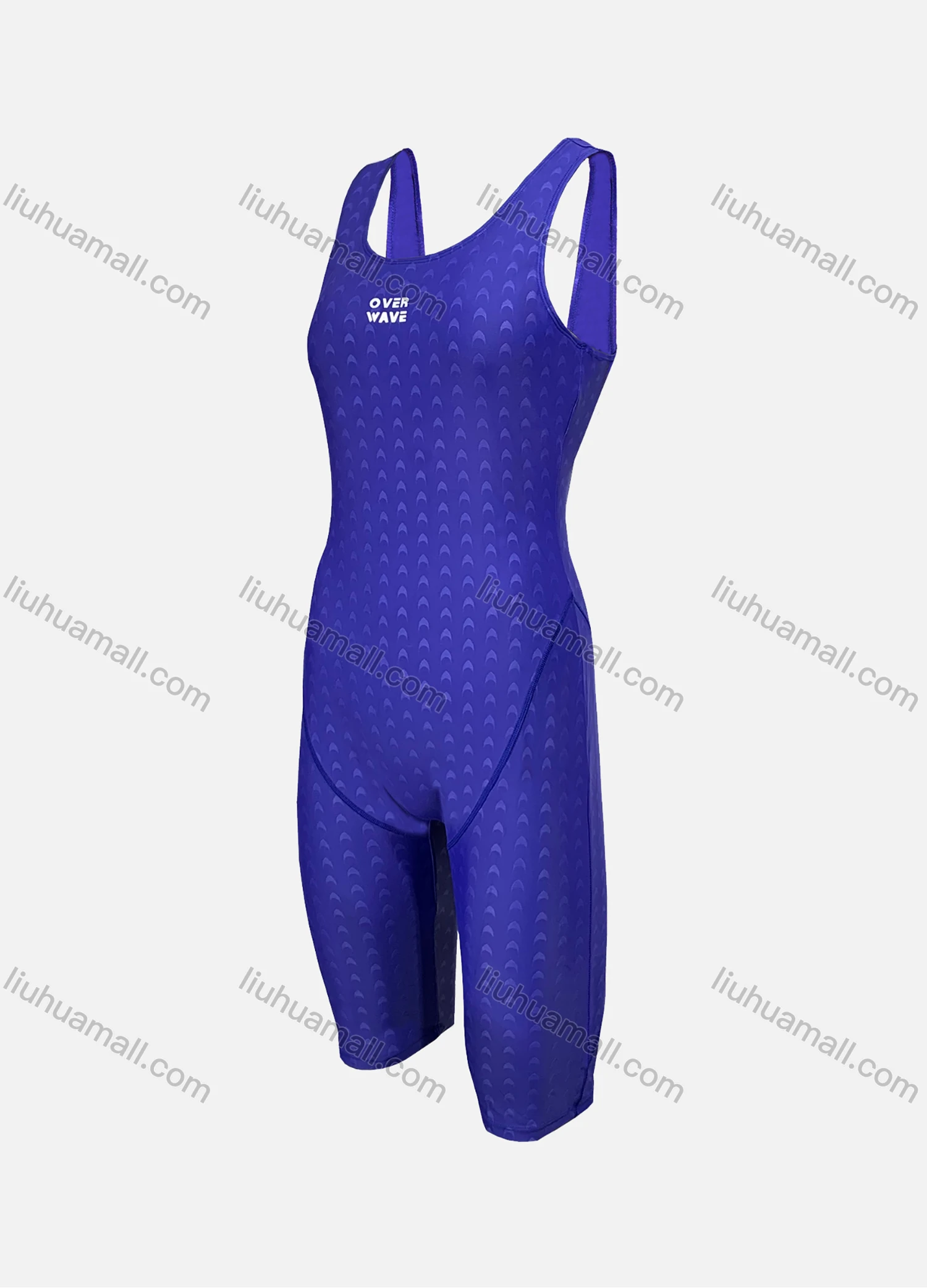 Wholesale Women's Athletic Cutout Back One Piece Kneeskin Professional Swimsuit - Liuhuamall