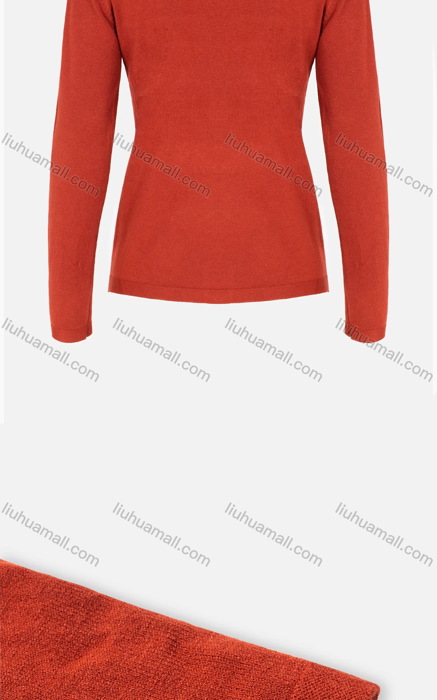 Wholesale Women's Casual Plain Turtleneck Long Sleeve Pullover Sweater - Liuhuamall