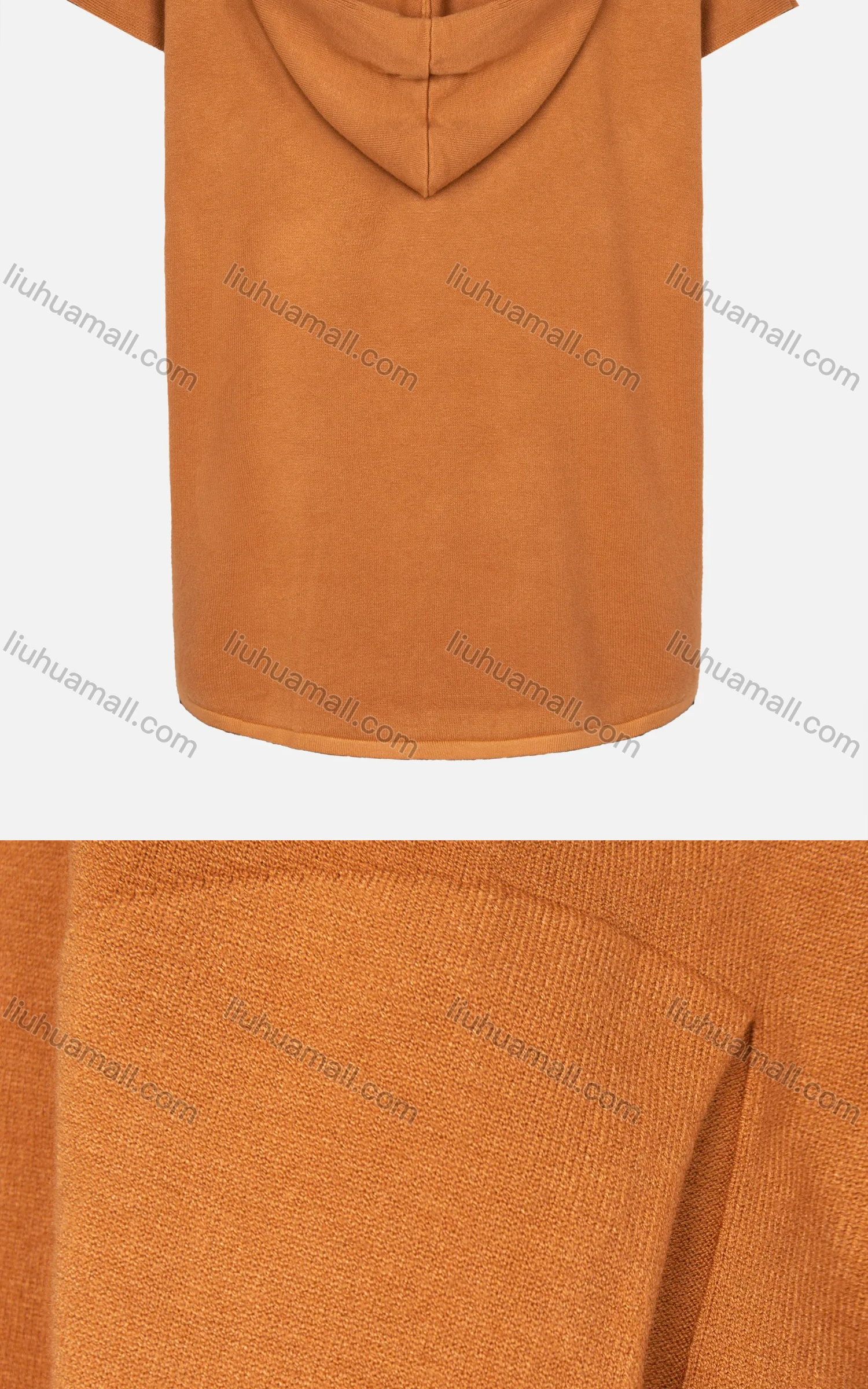 Wholesale Women's Plain Seam Open Front Hooded Pocket Cardigan - Liuhuamall