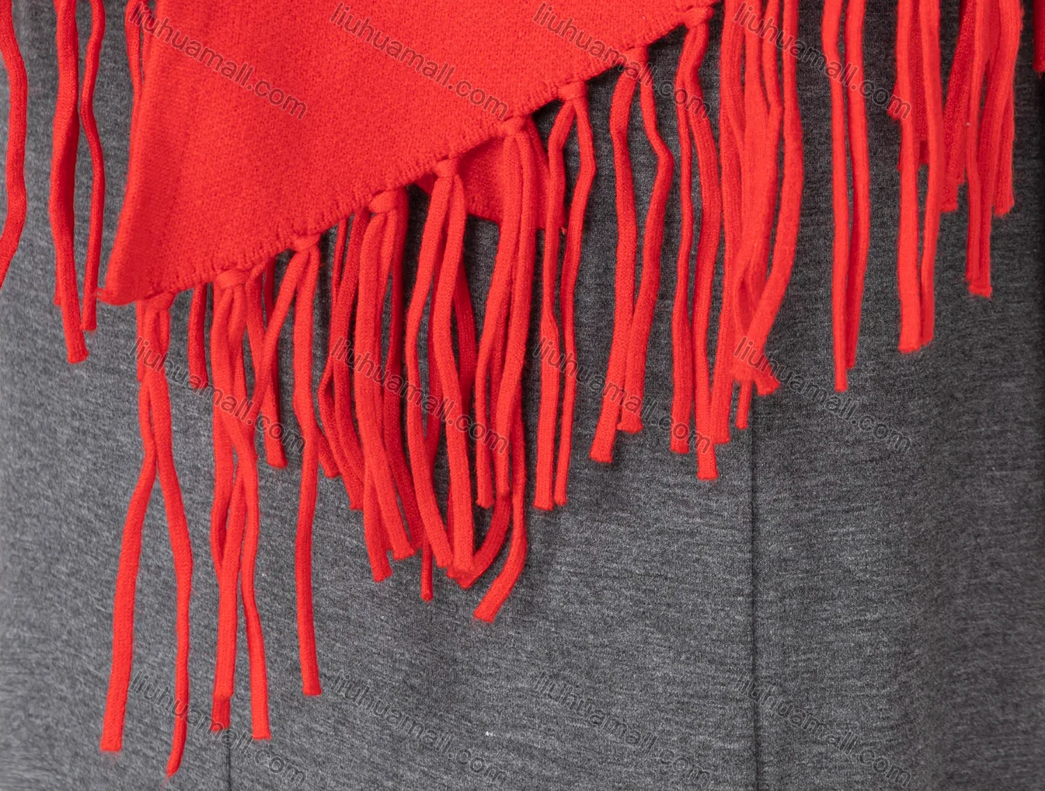 Wholesale Women's Fringe Trim Lapel Sleeveless High Low Asymmetrical Hem Cardigan - Liuhuamall