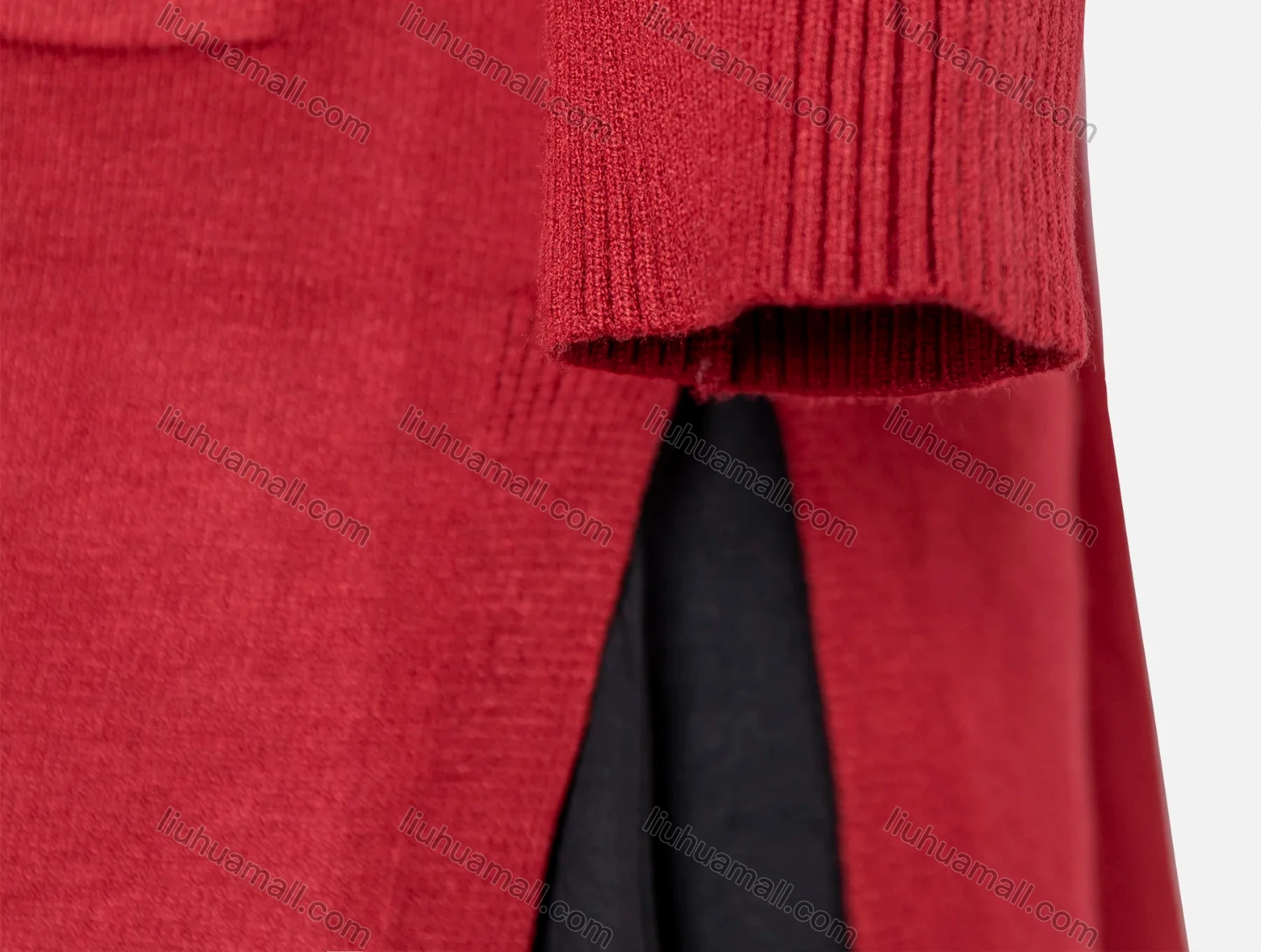 Wholesale Women's Open Front Long Sleeve Belted Rid-Knit Side Slit Cardigan - Liuhuamall