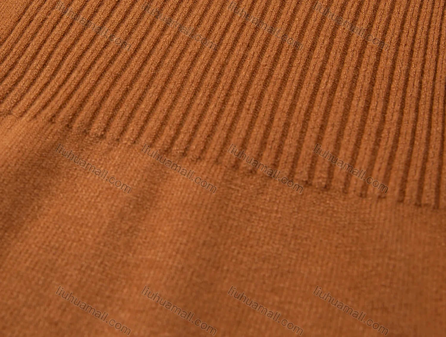 Wholesale Women's Plain Rib-Knit Open Front Curly Hem Long Sleeve Cardigan - Liuhuamall