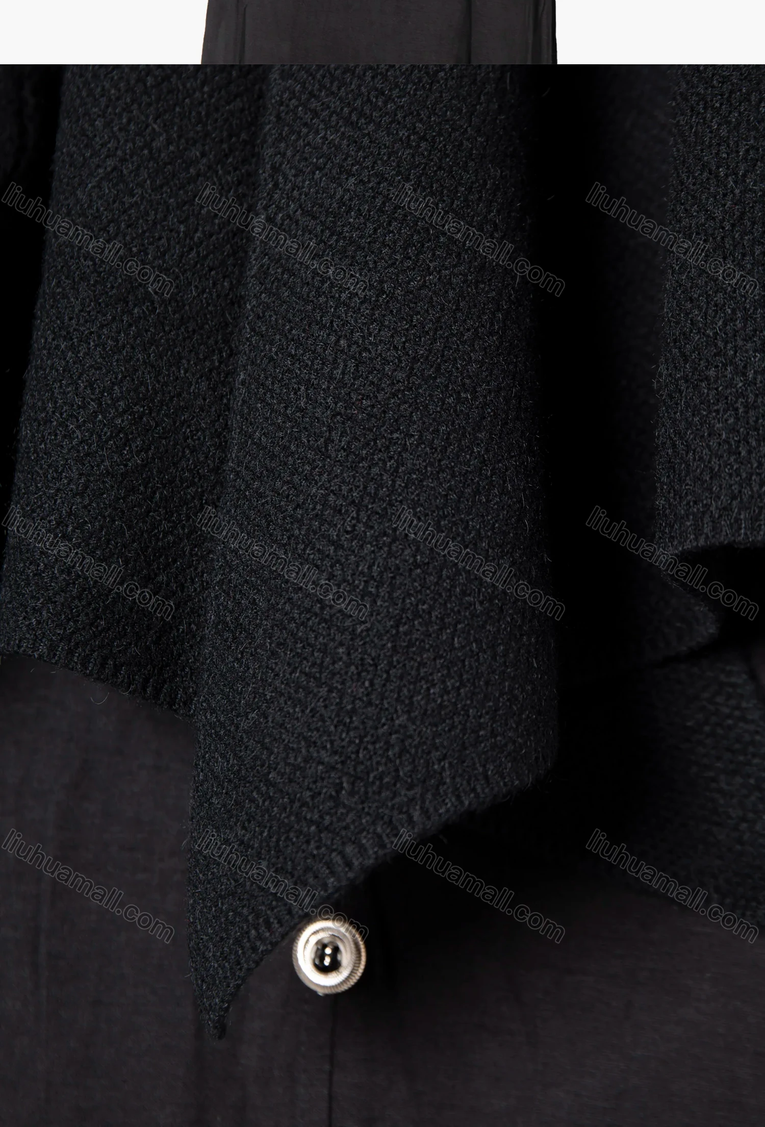 Wholesale Women's Plain High Low Asymmetrical Hem Open Front Pocket Cardigan - Liuhuamall