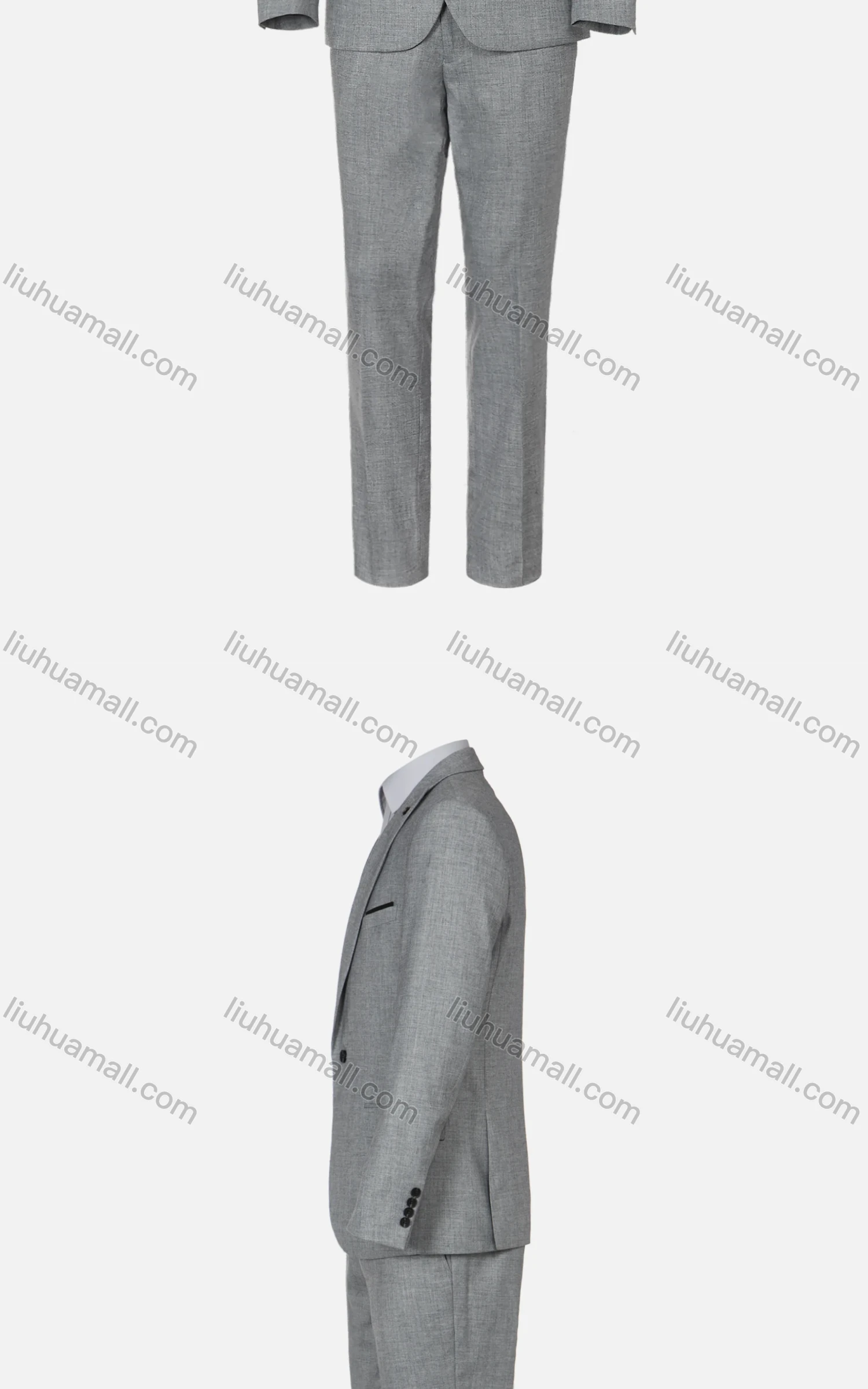 Wholesale Men's Business Plain One Button Pockets Lapel Slim Fit Blazer & Vest & Trousers 3 Piece Sets - Liuhuamall