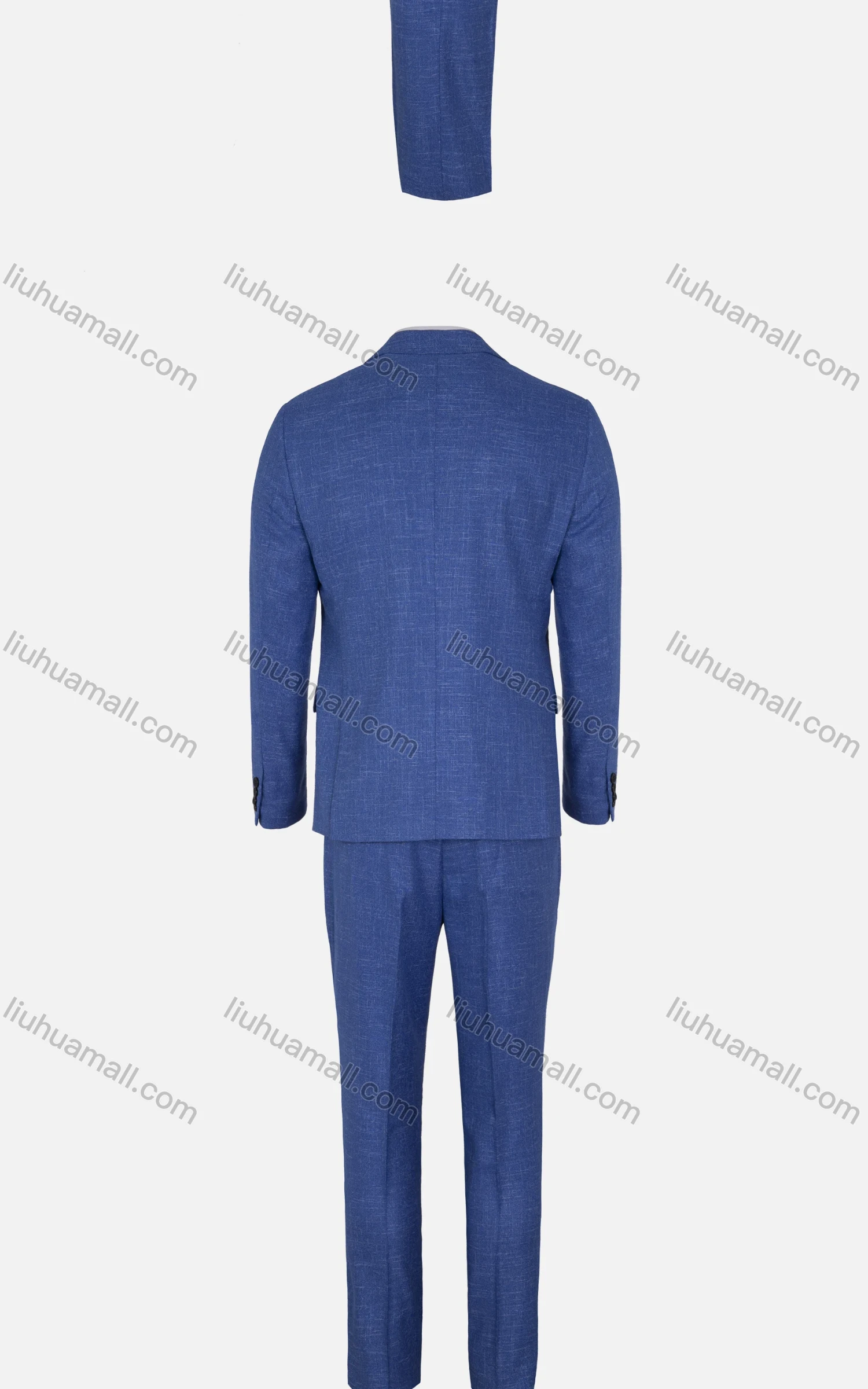 Wholesale Men's Business Plain Single Breasted Pockets Shawl Collar Slim Fit Blazer & Trousers 2 Piece Sets - Liuhuamall