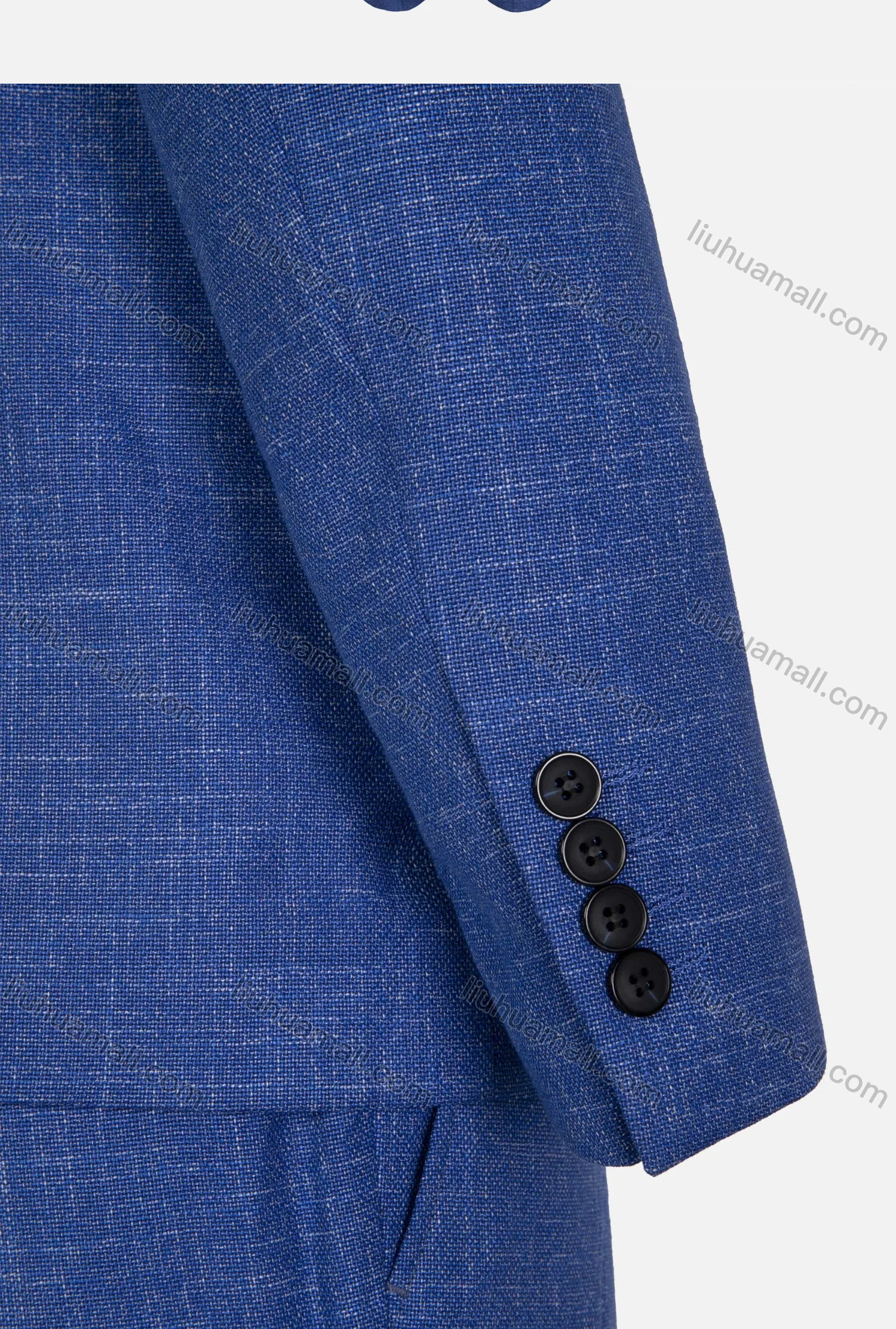 Wholesale Men's Business Plain Single Breasted Pockets Shawl Collar Slim Fit Blazer & Trousers 2 Piece Sets - Liuhuamall