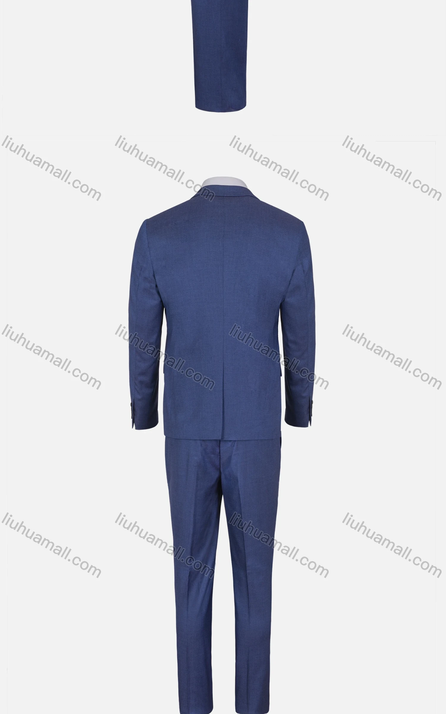 Wholesale Men's Business Plain One Button Pockets Lapel Slim Fit Blazer & Trousers 2 Piece Sets - Liuhuamall