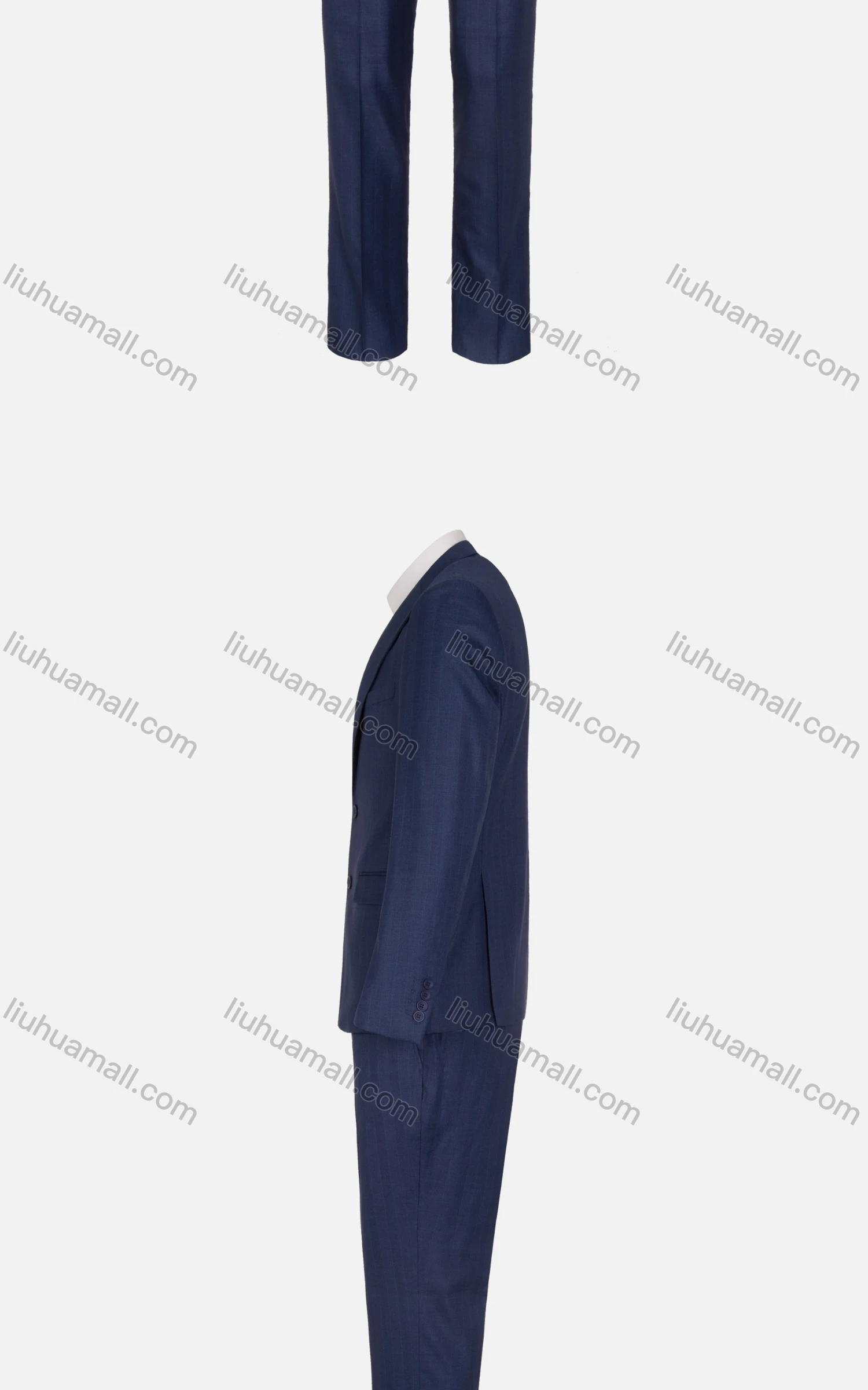 Wholesale Men's Formal Plain Single Breasted Pockets Lapel Slim Fit Blazer & Trousers 2 Piece Sets - Liuhuamall