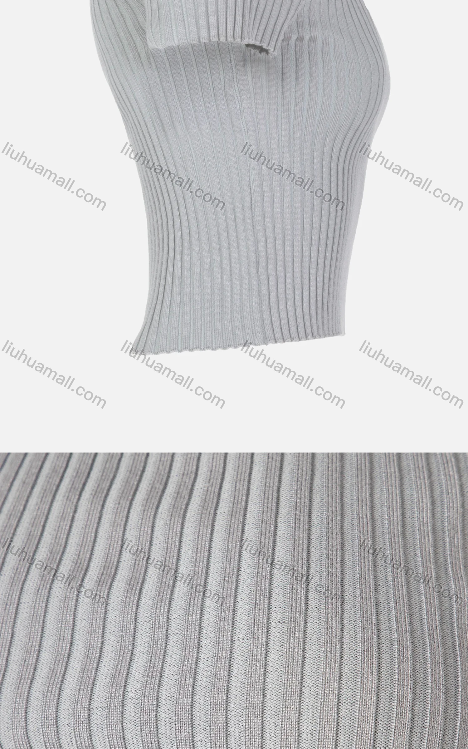 Wholesale Women's Off Shoulder Short Sleeve Rib-Knit Crop Top - Liuhuamall