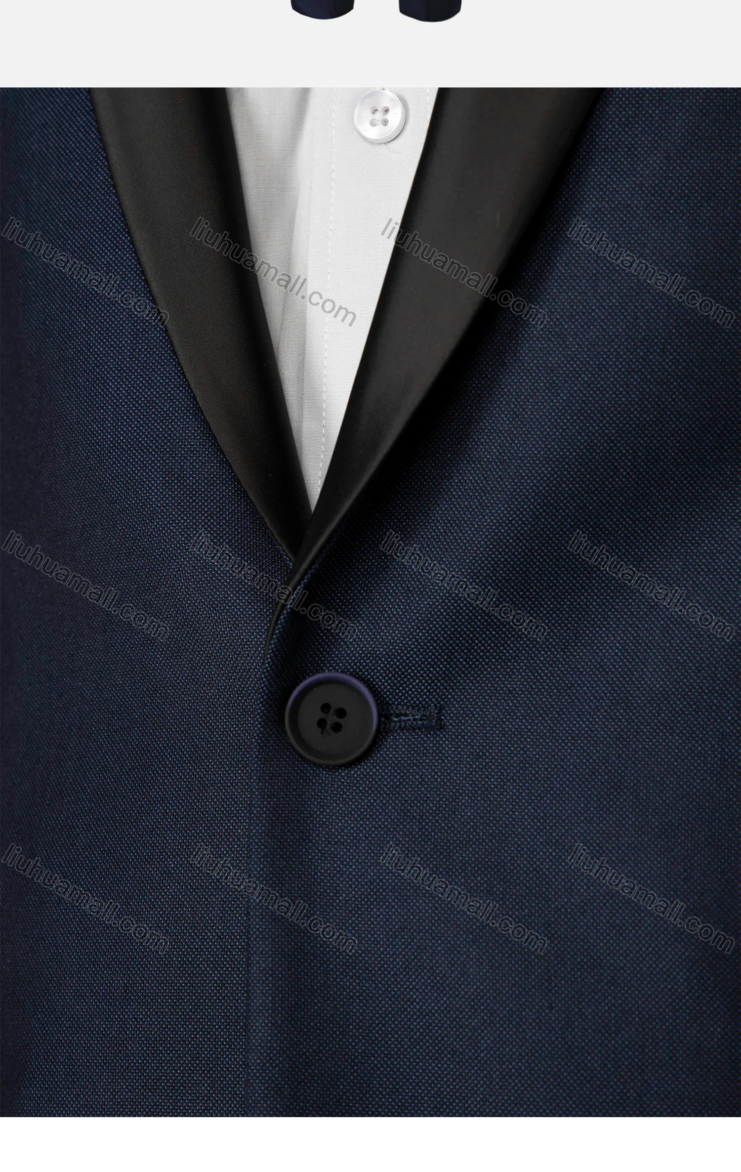 Wholesale Men's Fashion Shawl Collar Plain One Button Pockets Slim Fit Blazer & Trousers 2 Piece Sets - Liuhuamall