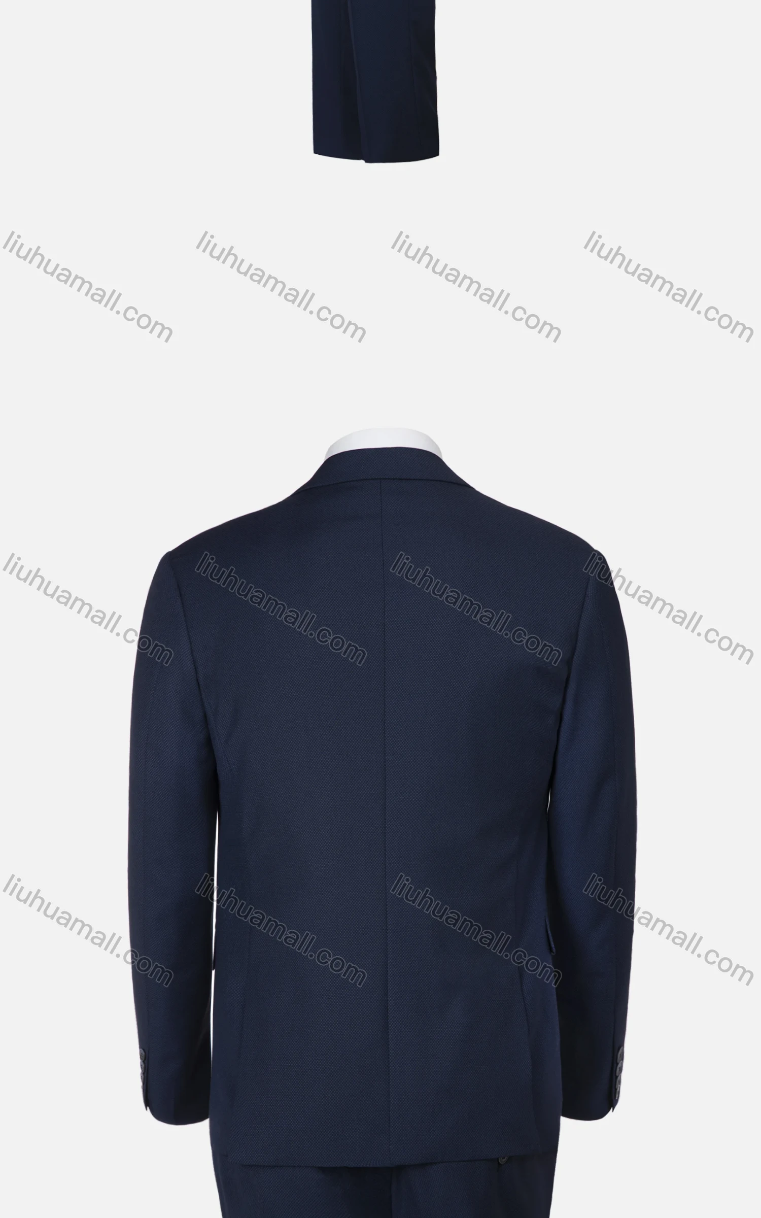 Wholesale Men's Formal Plain Single Breasted Pockets Lapel Slim Fit Blazer & Trousers 2 Piece Sets - Liuhuamall