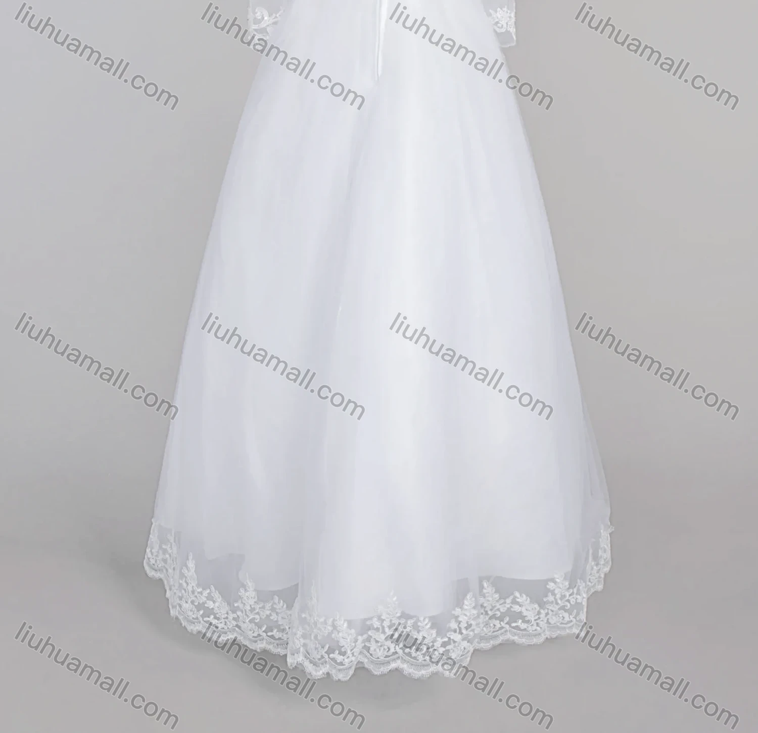 Wholesale Women's Glamorous Embroidery Sweetheart Sequin Appliques Corset Bodice Classic Tulle Wedding Dress - Liuhuamall