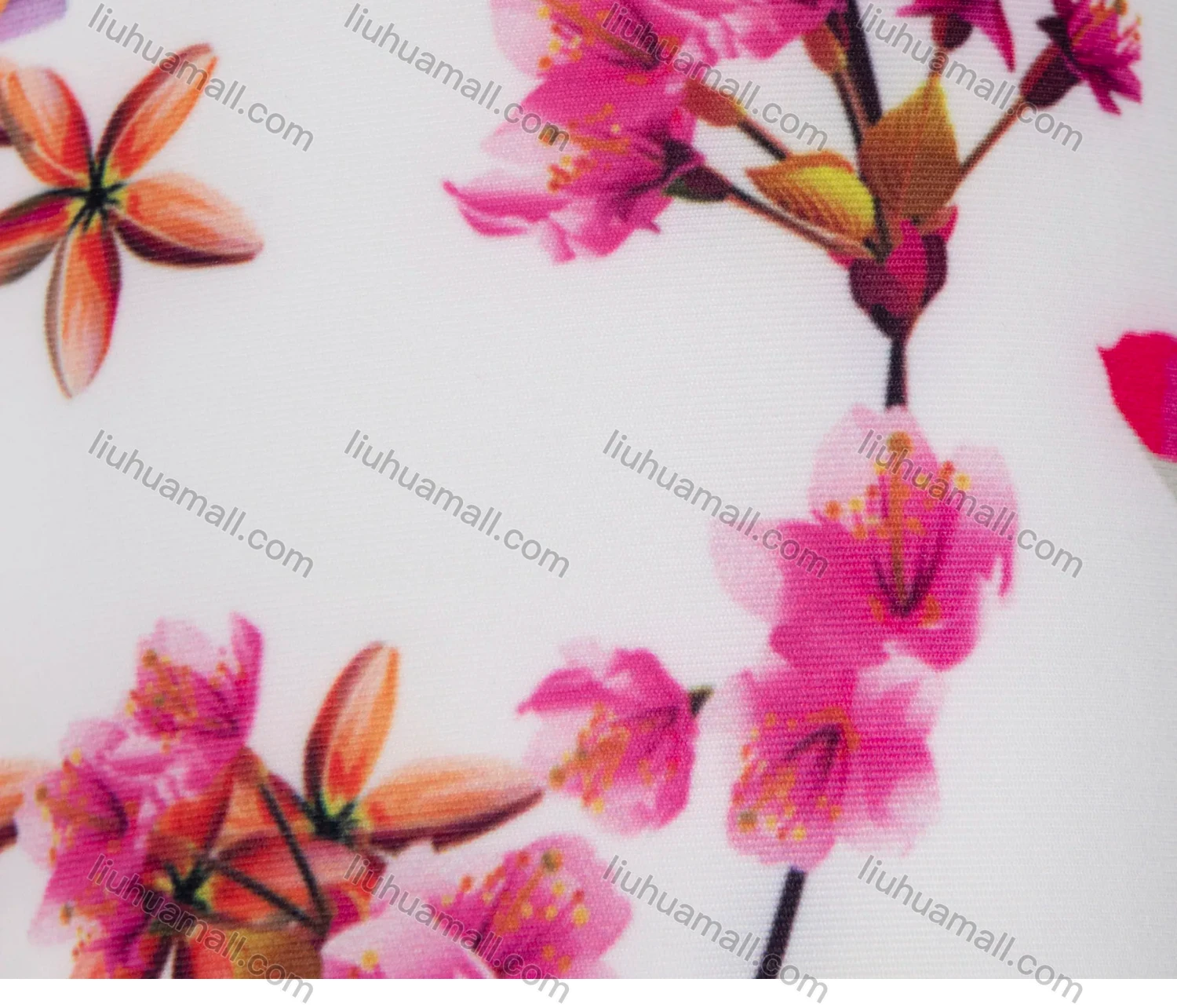 Wholesale Women's Multicolor Ditsy Floral Striped Trim High Waist Sporty Yoga Elasticity Leggings - Liuhuamall