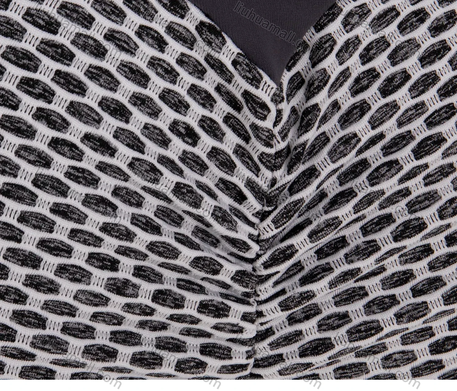 Wholesale Women's Sporty Honeycomb Contrast High Waist Yoga Elasticity Leggings - Liuhuamall