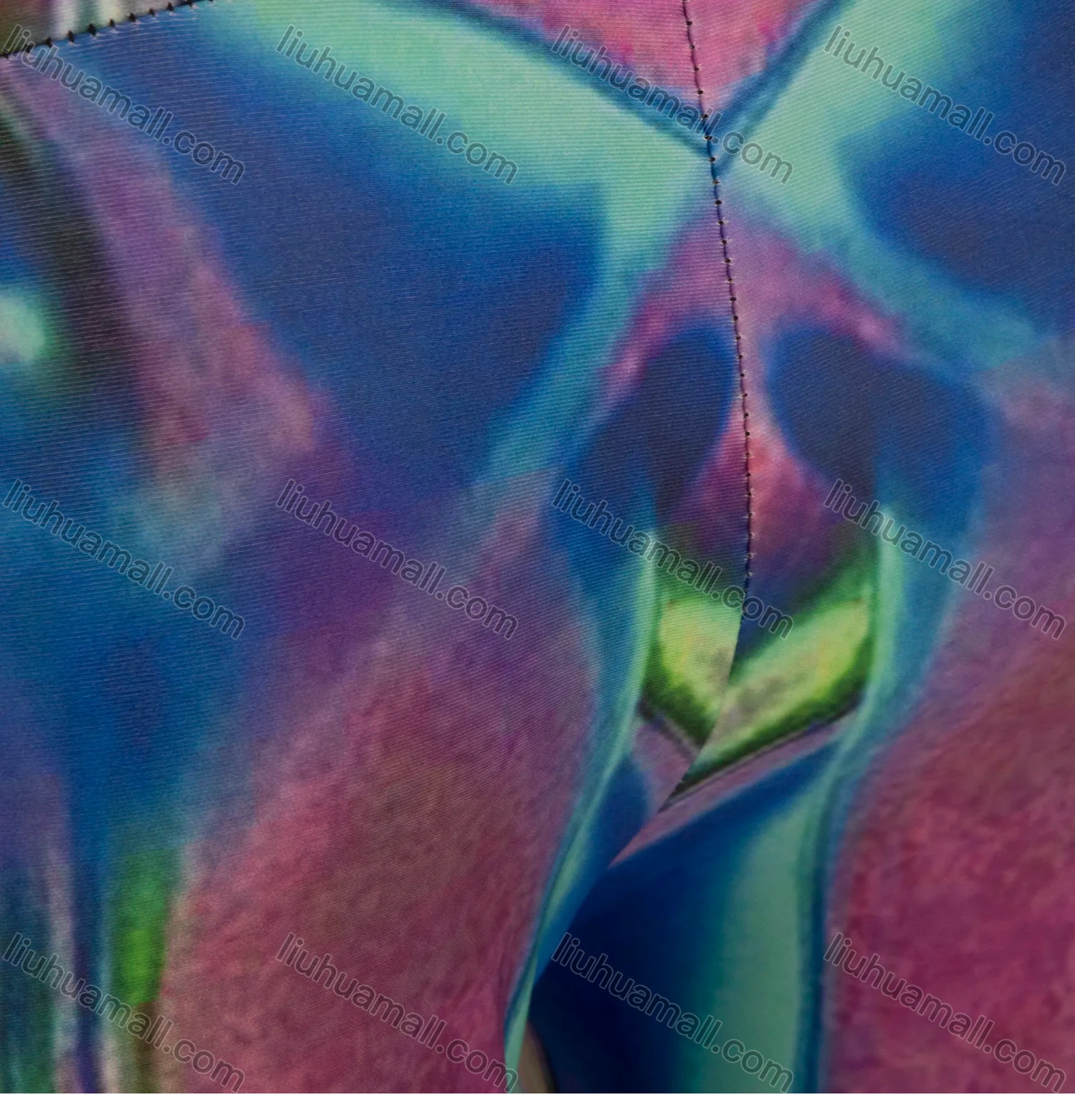 Wholesale Women's Athletic Abstract Print High Waist Yoga Elasticity Leggings - Liuhuamall