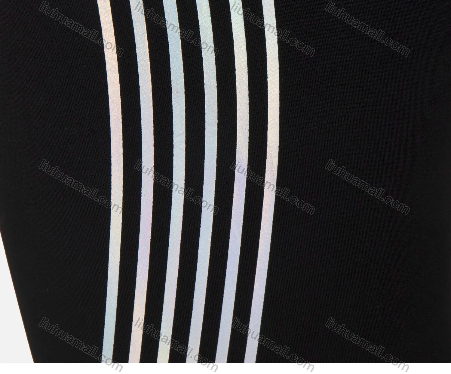 Wholesale Women's Athletic Reflective Stripes High Waist Yoga Elasticity Leggings - Liuhuamall