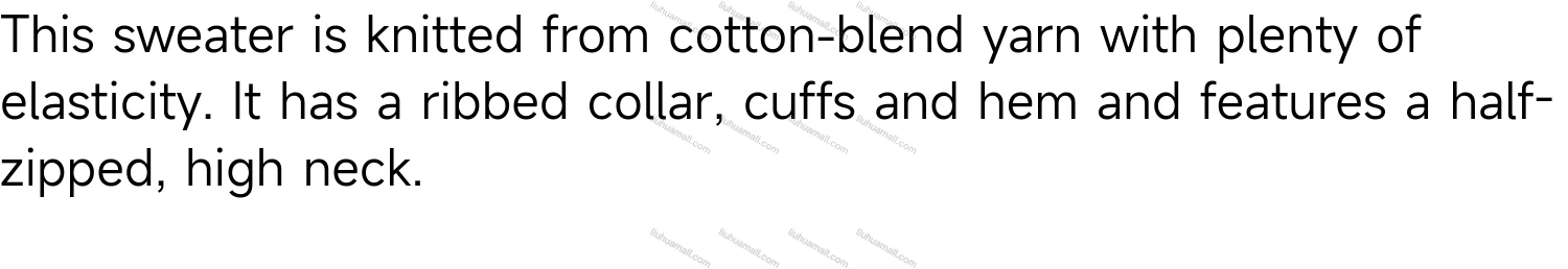 Wholesale Men's Plain Knitting High Neck Quarter Zip Long Sleeve Sweater Jacket - Liuhuamall