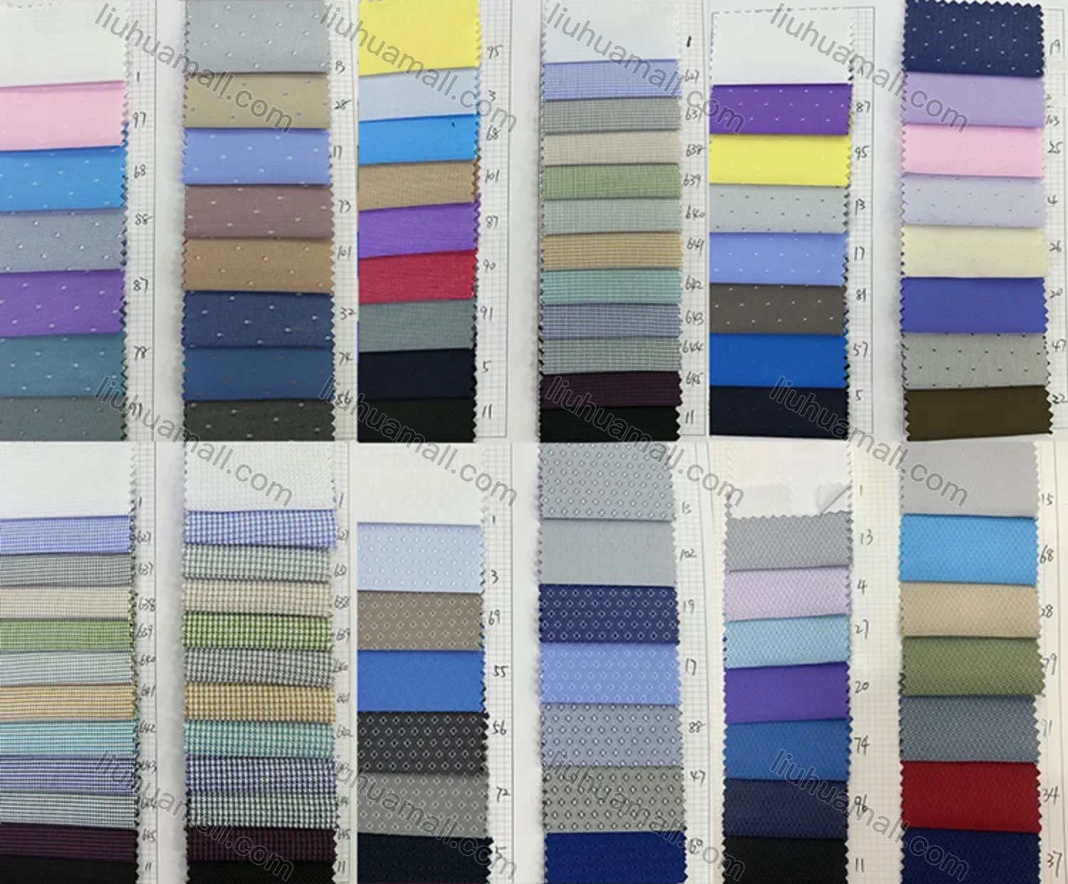 Wholesale Men's Formal Plain Long Sleeve Wrinkle-Resistant Button Down Dress Shirts - Liuhuamall