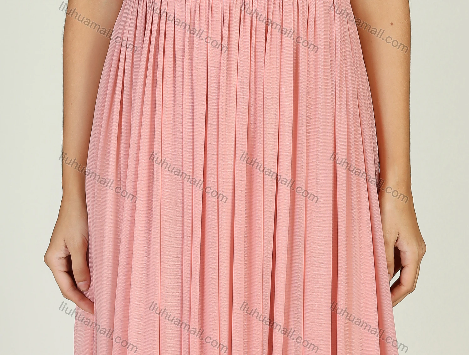 Wholesale Women's Elegant Cap Sleeve Embroidery Lace Semi-sheer Pearl Decor Maxi Cocktail Dress With Belt - Liuhuamall