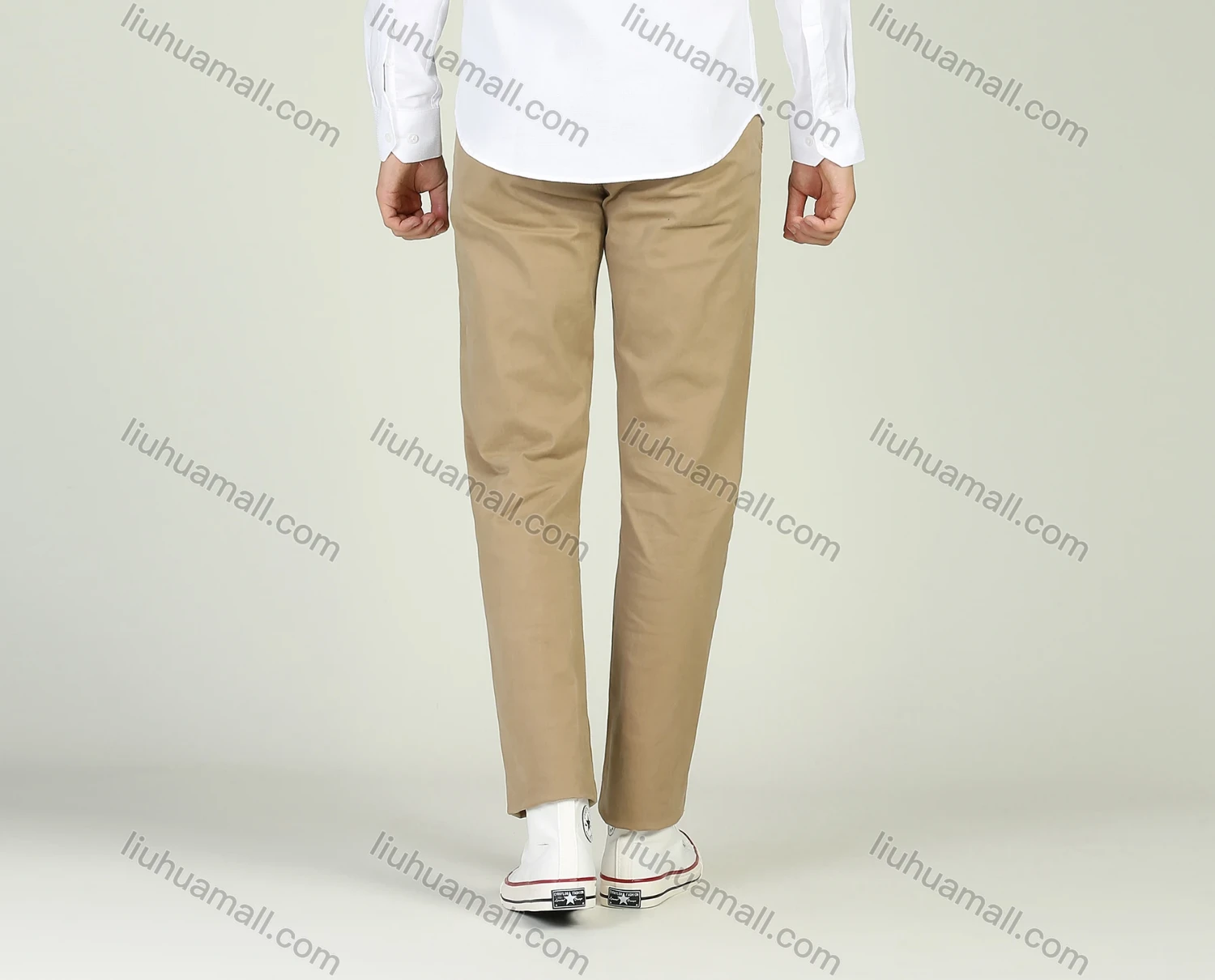 Wholesale Men's Business Button Down Long Sleeve Plain Shirt - Liuhuamall