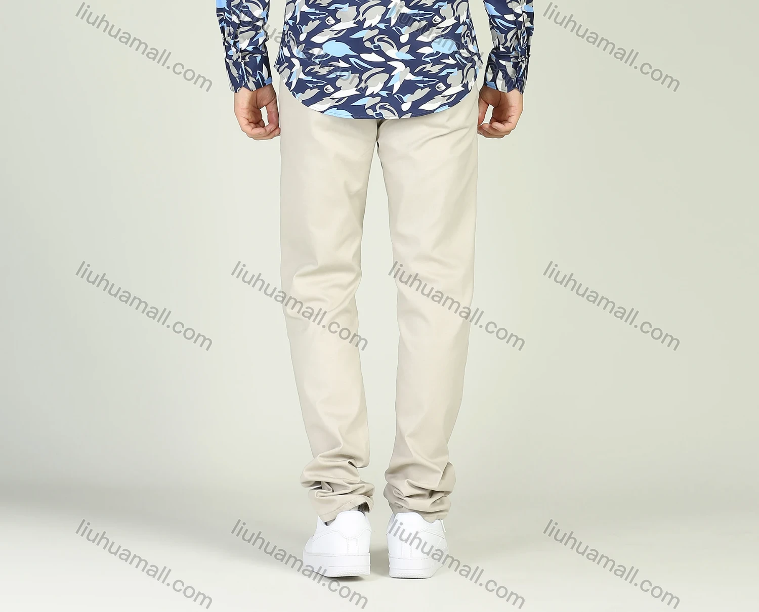 Wholesale Men's Casual Straight Leg Slant Pocket Trousers - Liuhuamall