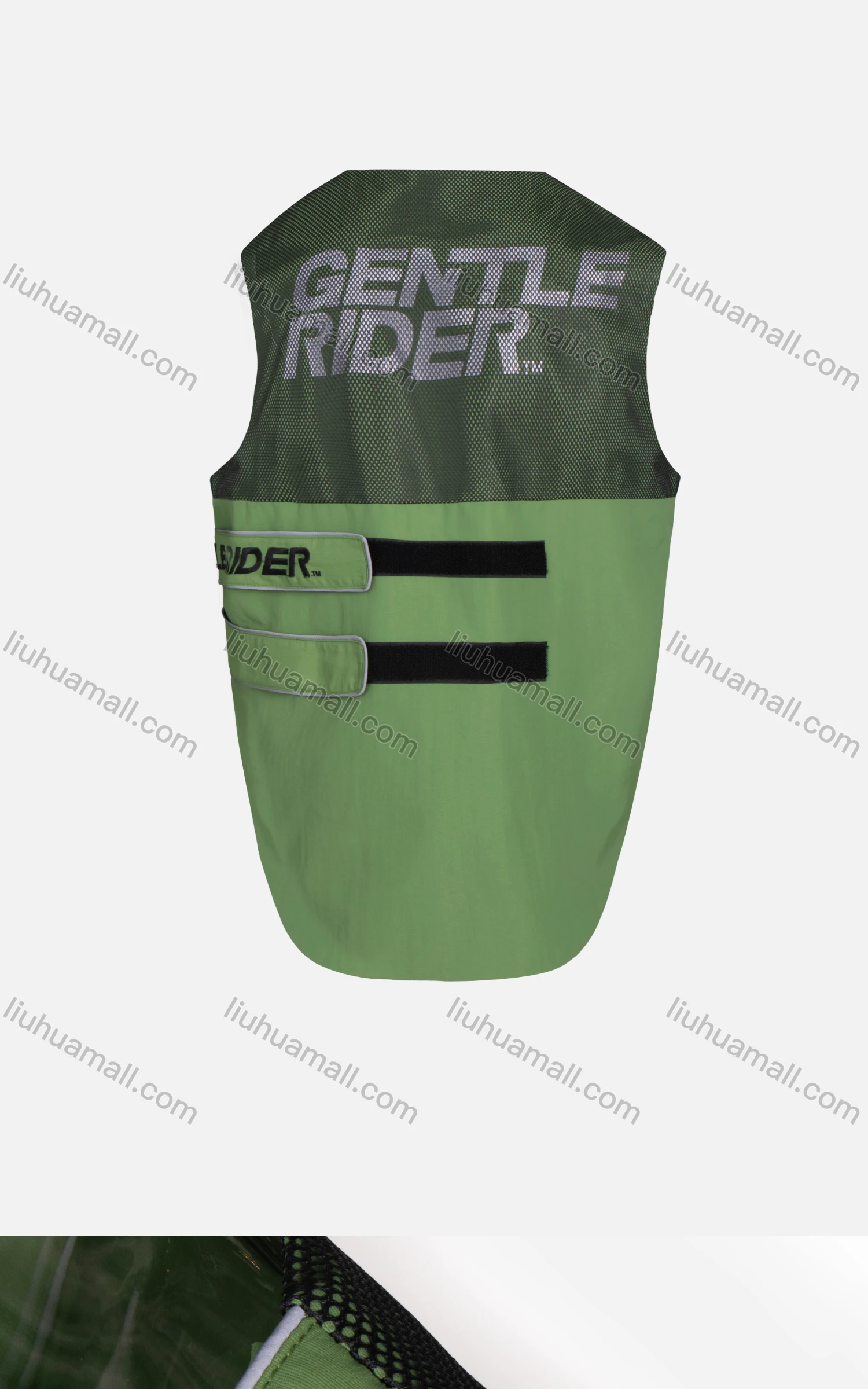 Wholesale Men's Multiple Pockets Net-panel Velcro Reflective Pullover Biker Vest - Liuhuamall