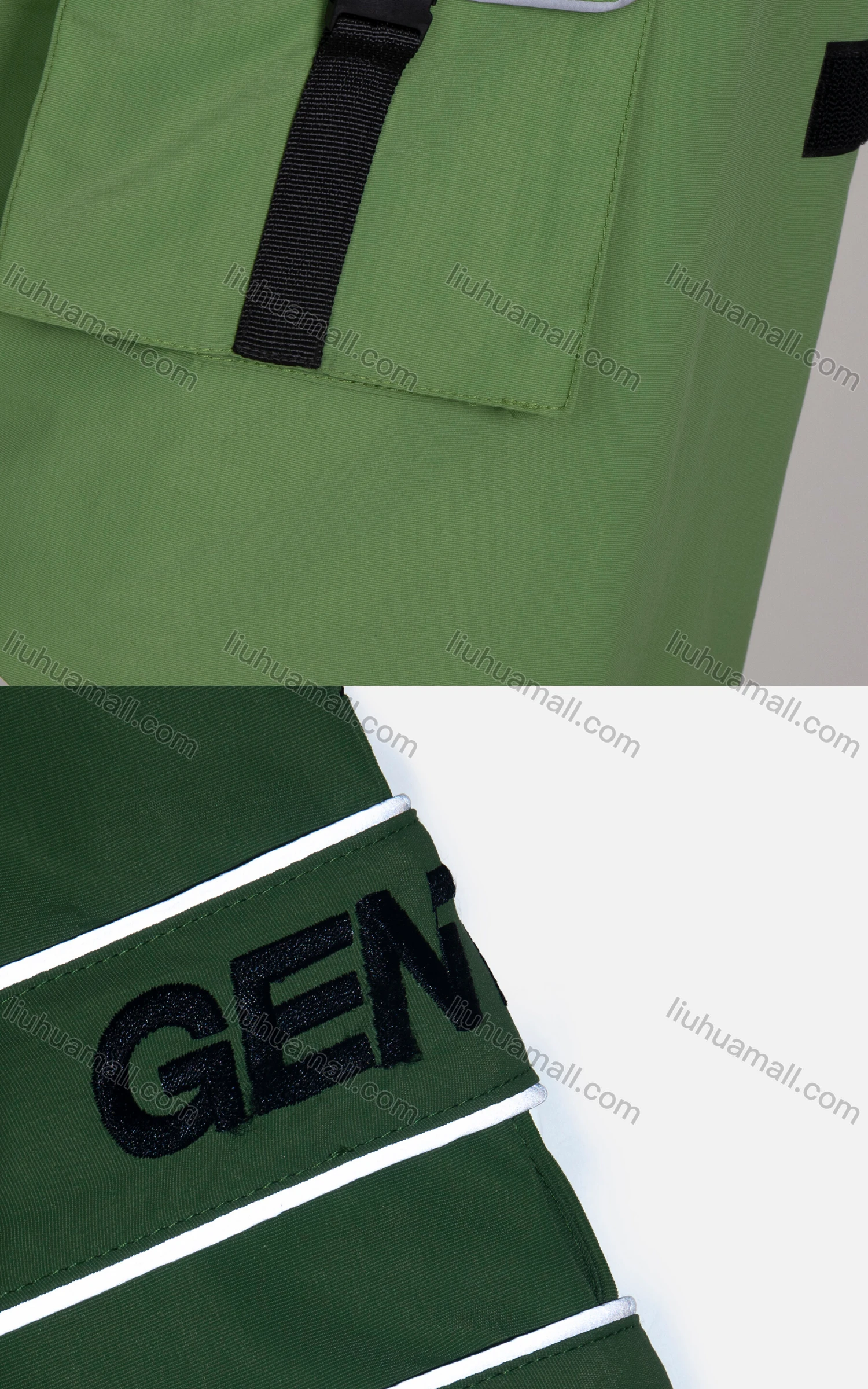 Wholesale Men's Multiple Pockets Net-panel Velcro Reflective Pullover Biker Vest - Liuhuamall