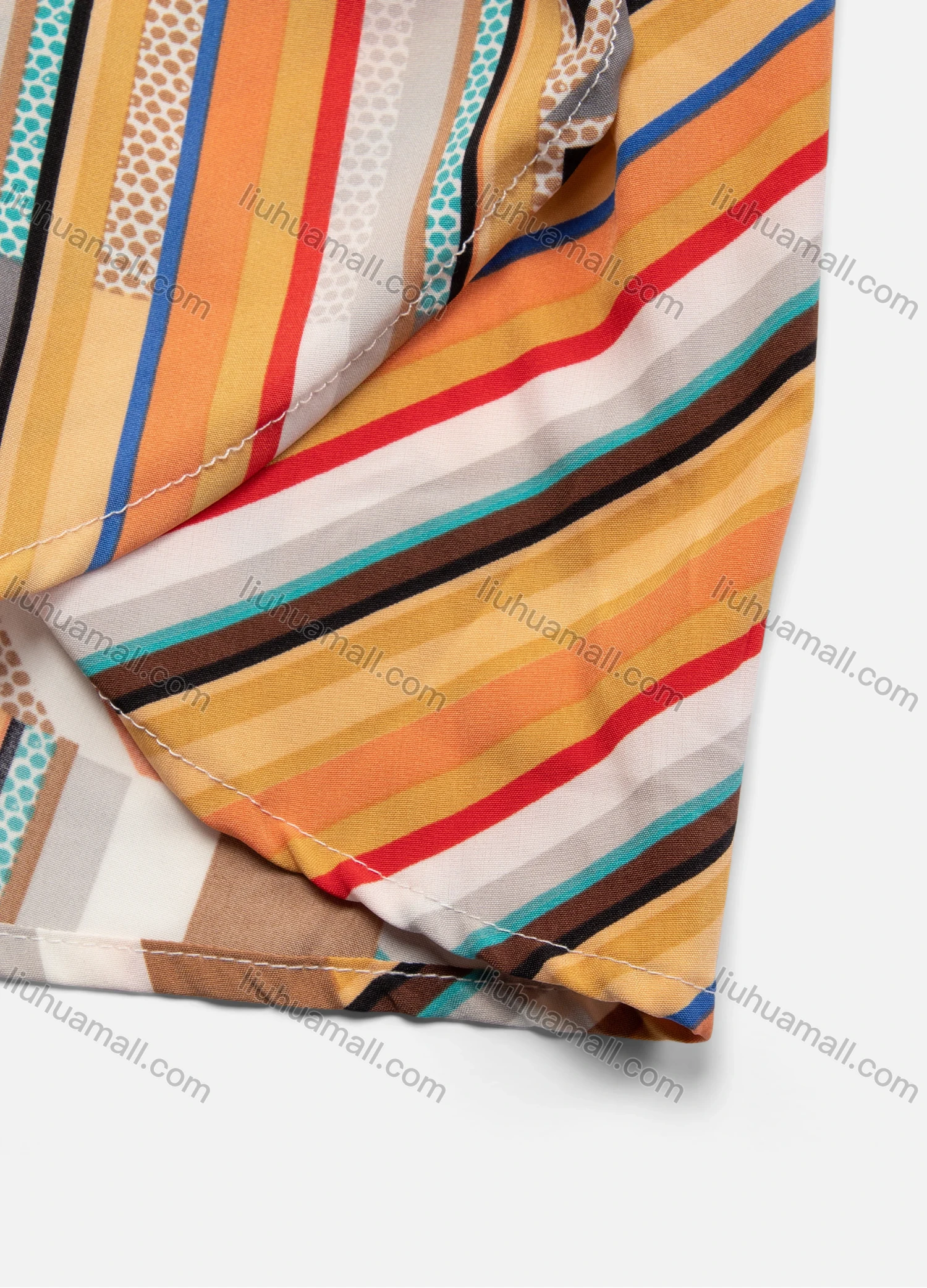 Wholesale Women's Geo Chevron Floral Tropical Striped Print Scoop Neck Cold Shoulder Poet Sleeve Cami Romper - Liuhuamall