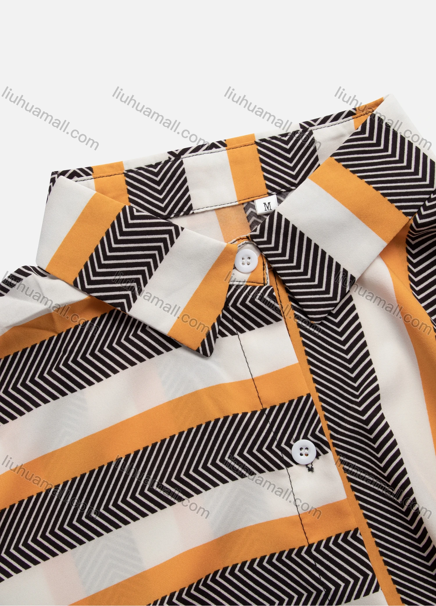 Wholesale Women's Collared Long Sleeve Button Down Tunic Bold Stripe Print Shirt Dress - Liuhuamall