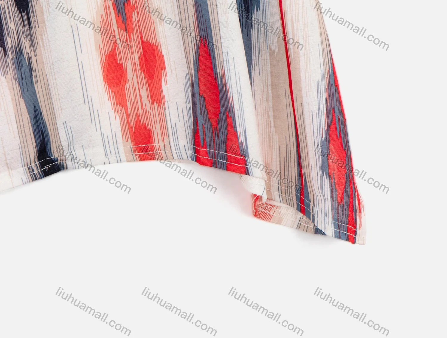 Wholesale Women's Casual Graphic Print Round Neck Drop Shoulder Short Sleeve Top - Liuhuamall