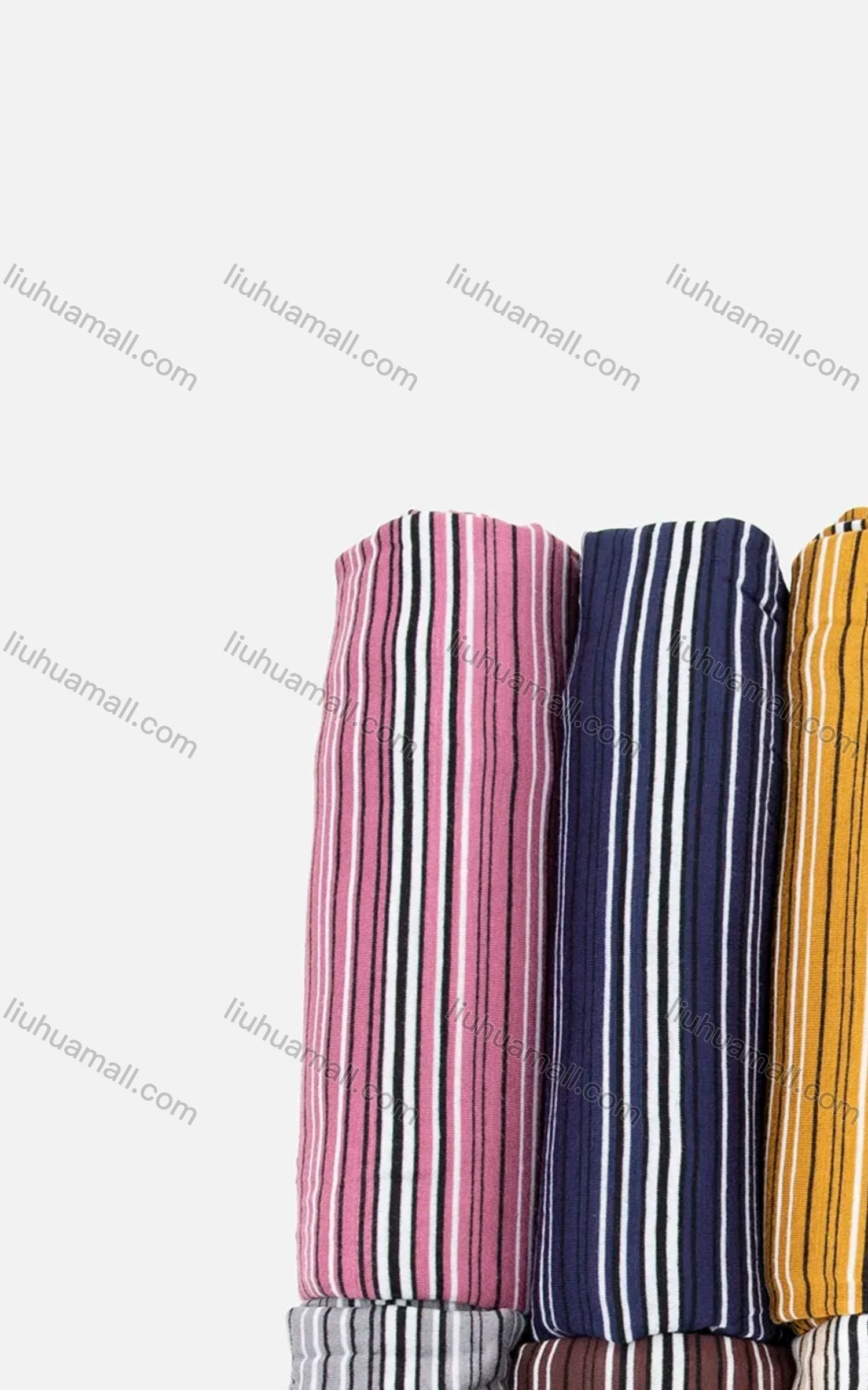 Wholesale Women's Autumn Red Striped Hijab Scarf - Liuhuamall