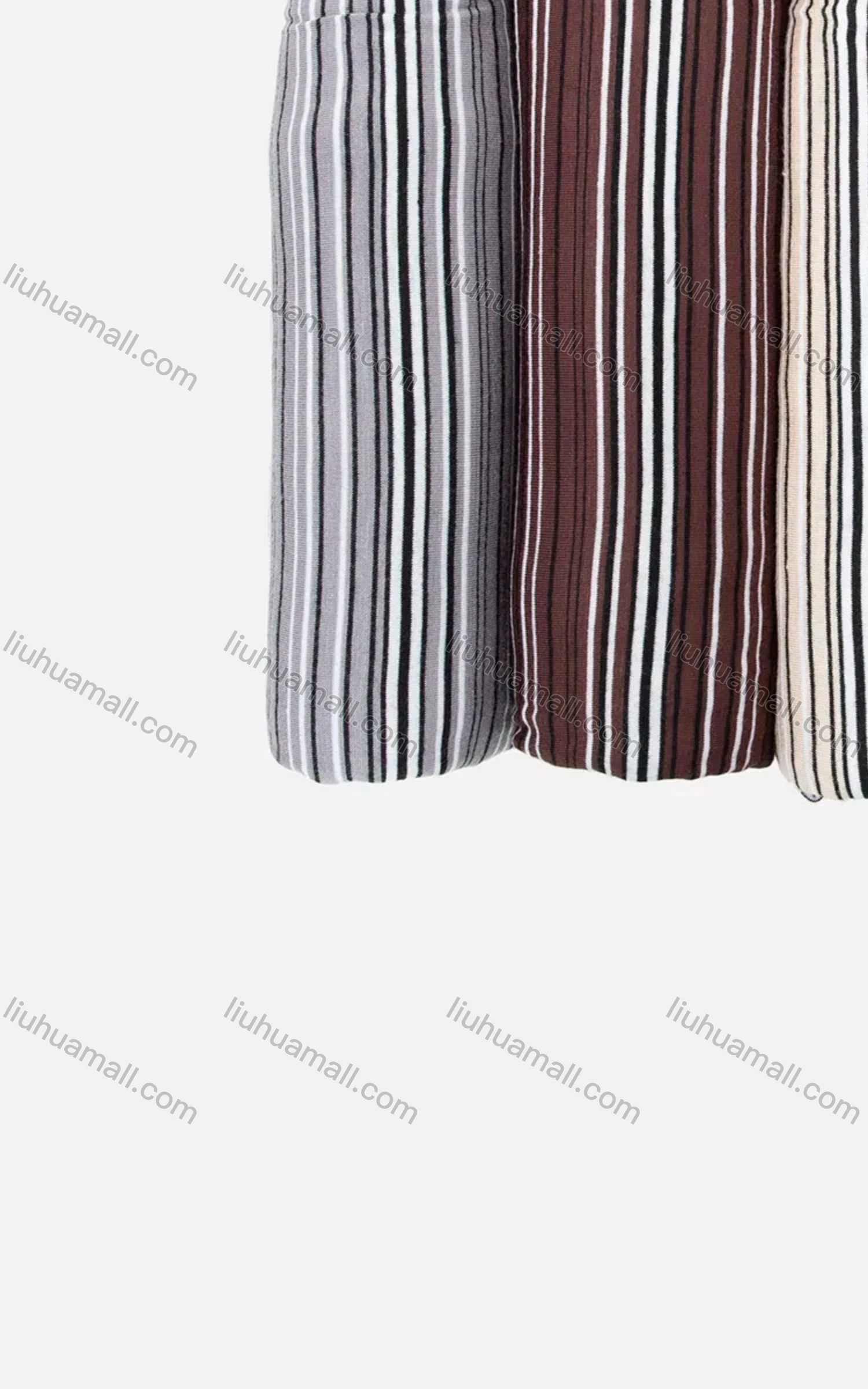 Wholesale Women's Autumn Red Striped Hijab Scarf - Liuhuamall