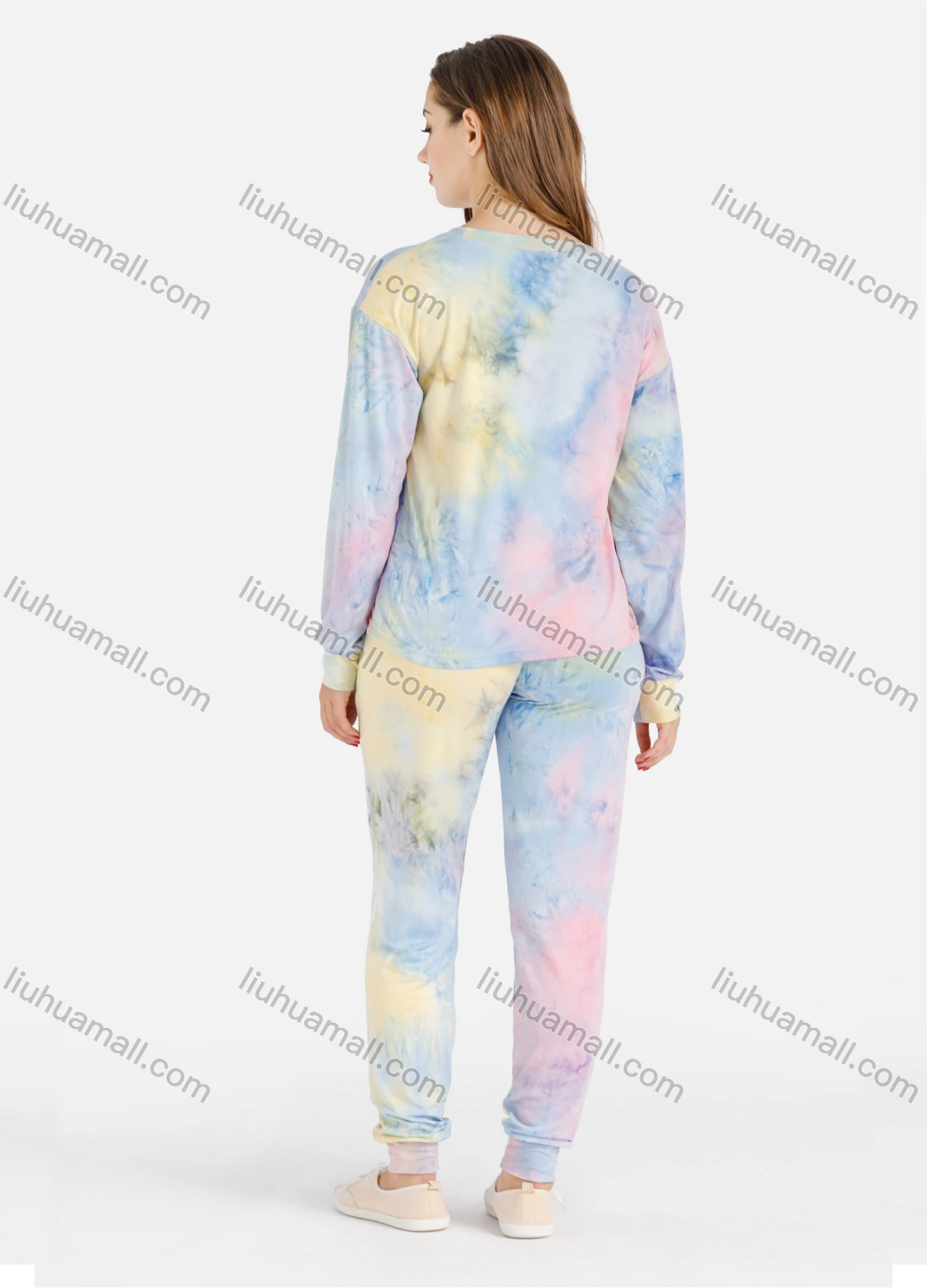 Wholesale Women's Long Sleeve Sleepwear Soft Loungewear Pajama 2 Piece Set - Liuhuamall