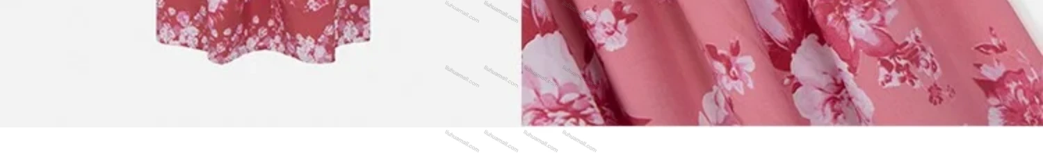 Wholesale Women's Casual Floral Print Off Shoulder Shirred Puff Sleeve Ruffle Hem Maxi Dress FL8071# - Liuhuamall