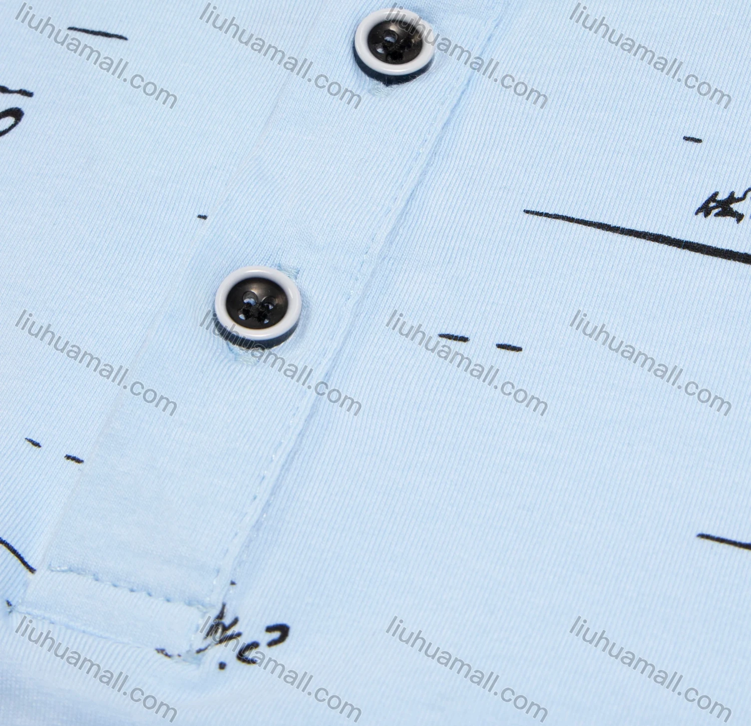 Wholesale Boys Casual Allover Letter Striped Print Short Sleeve Polo Shirt - Liuhuamall