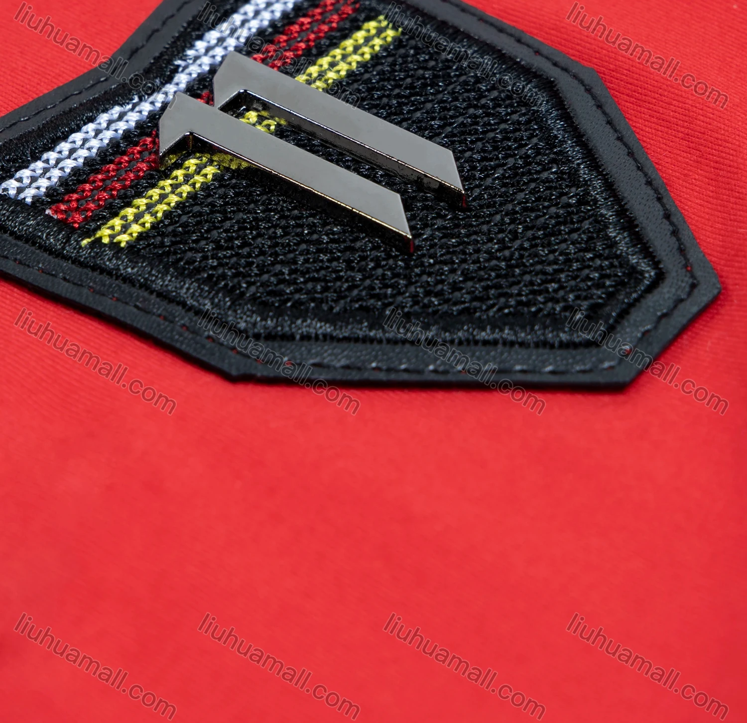 Wholesale Boys Casual Striped Trim Numeric Metal Embroidery Quarter Zip Polo Shirt - Liuhuamall