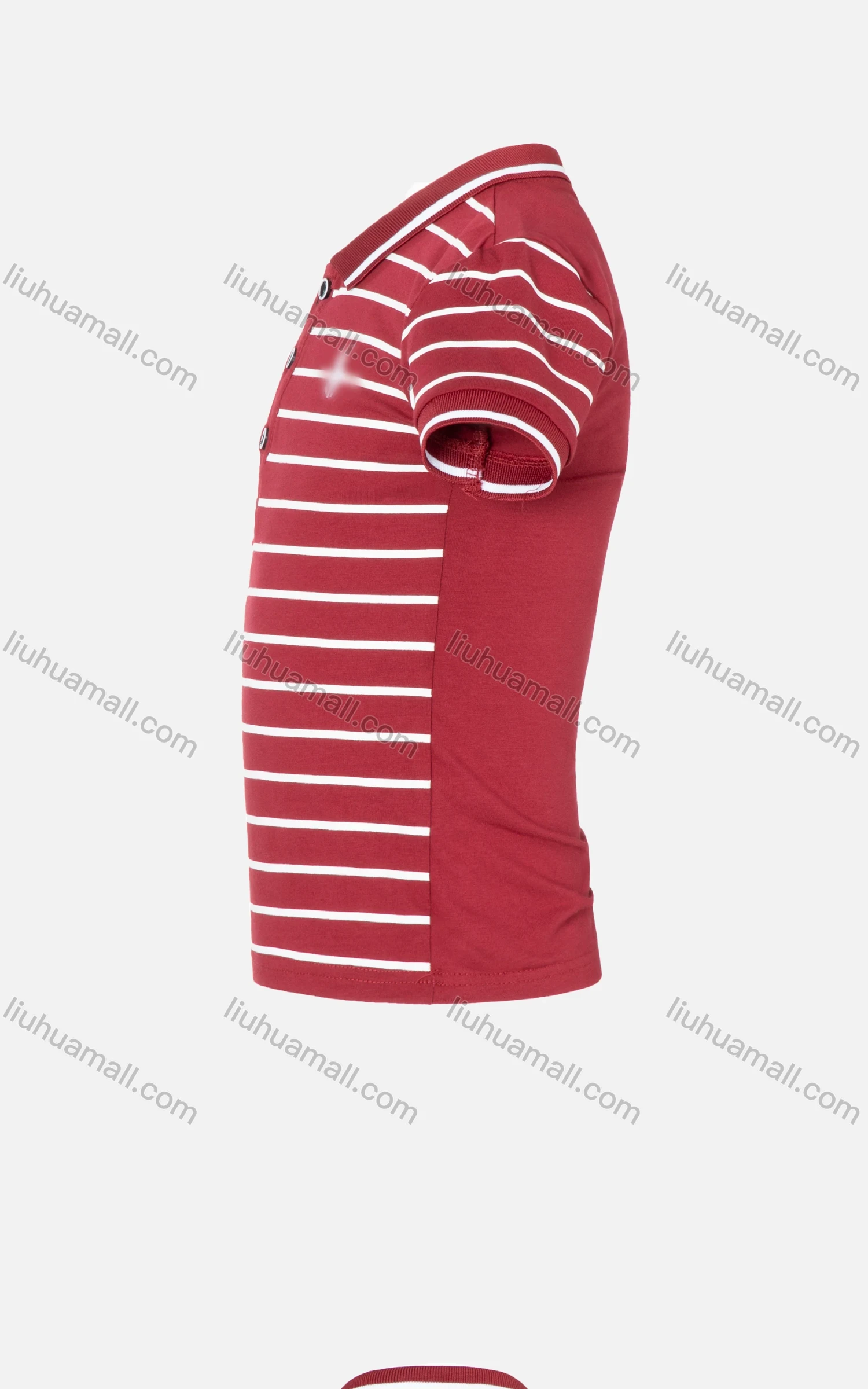 Wholesale Boys Casual Striped Contrast Short Sleeve Polo Shirt - Liuhuamall