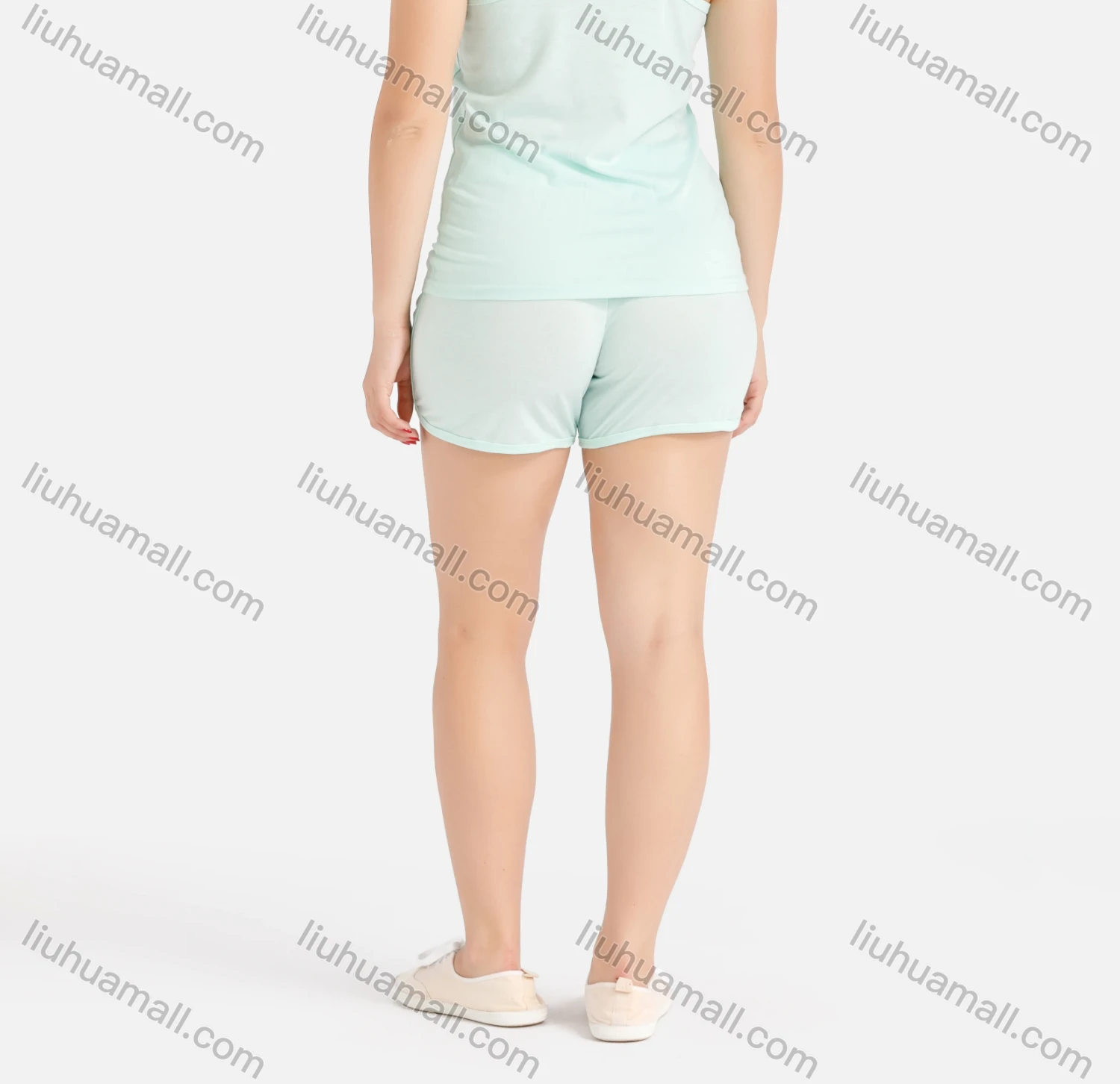 Wholesale Women's Summer Graphic Print Racerback Tank Top&Track Shorts Set - Liuhuamall